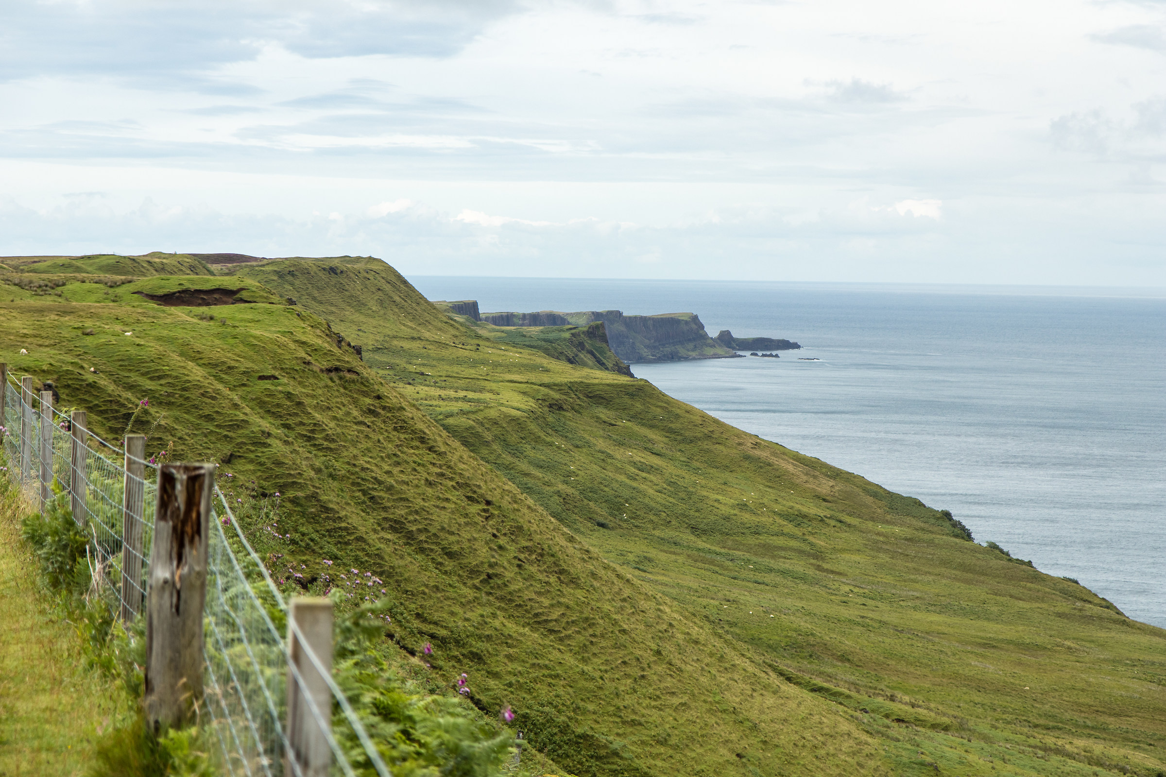 ... dalle umide scogliere di Skye