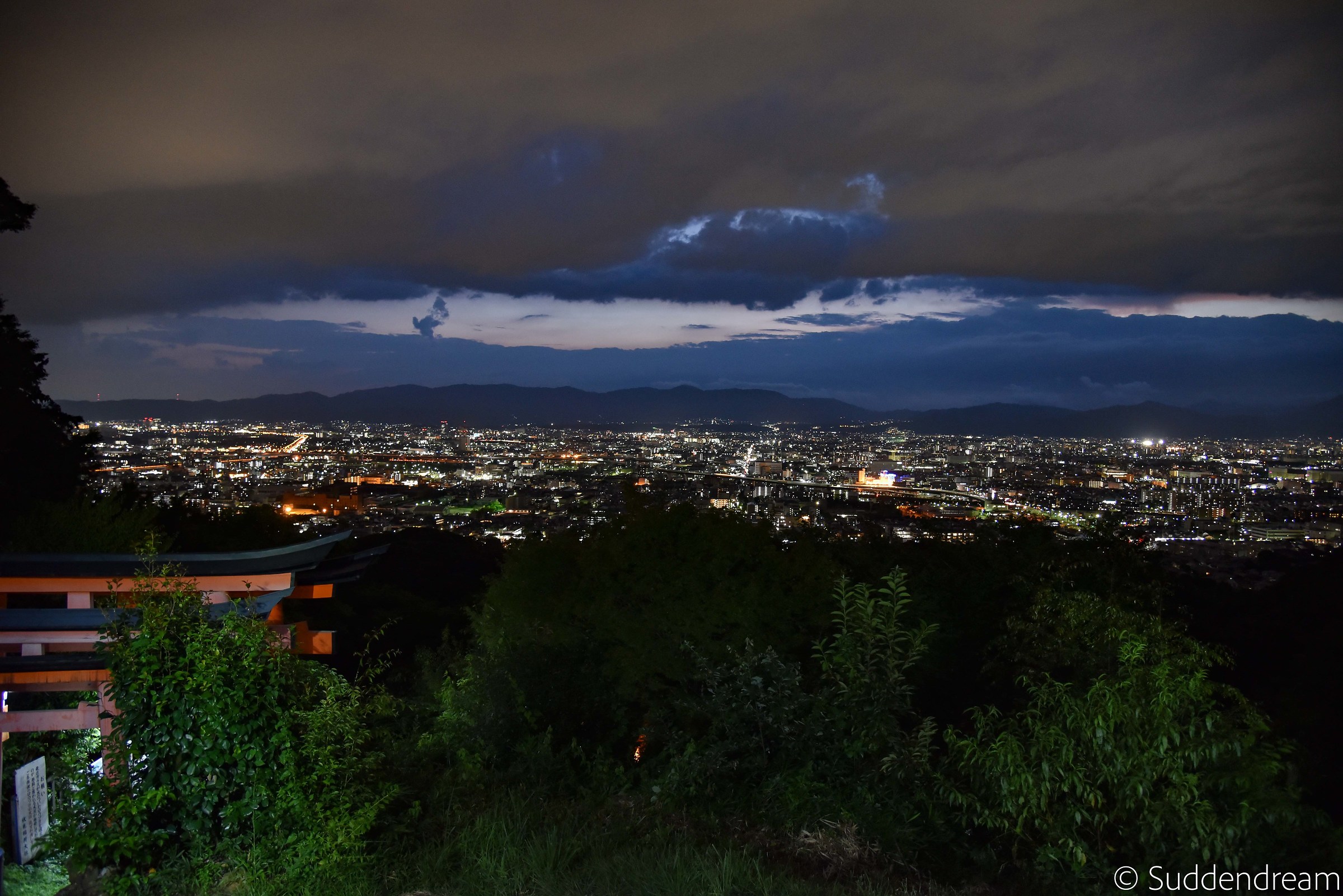 Vista su Kyoto dal Fujimi Inari