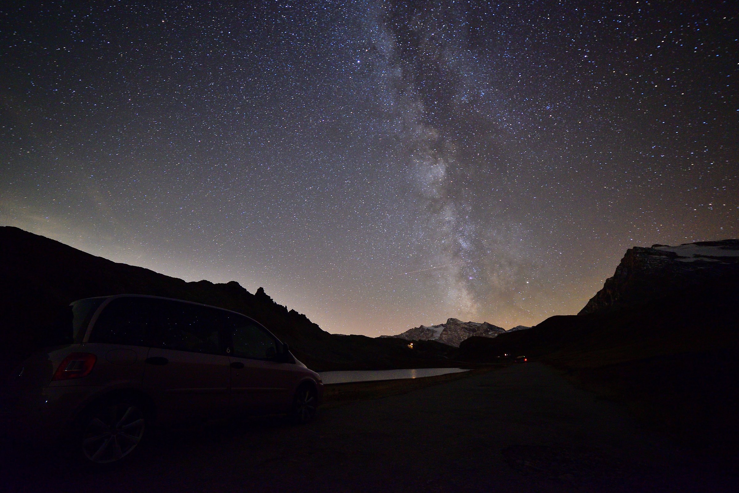 La via lattea vista dal Nivolet