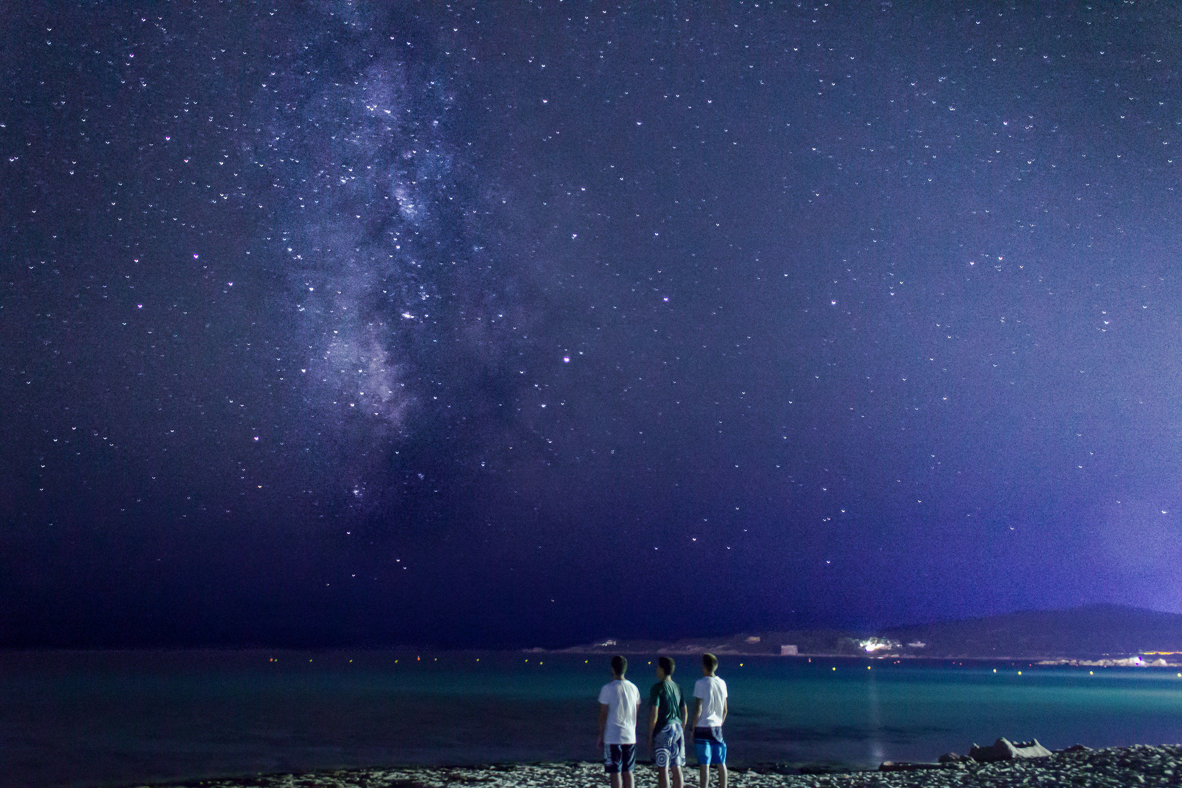 Three friends in the sky