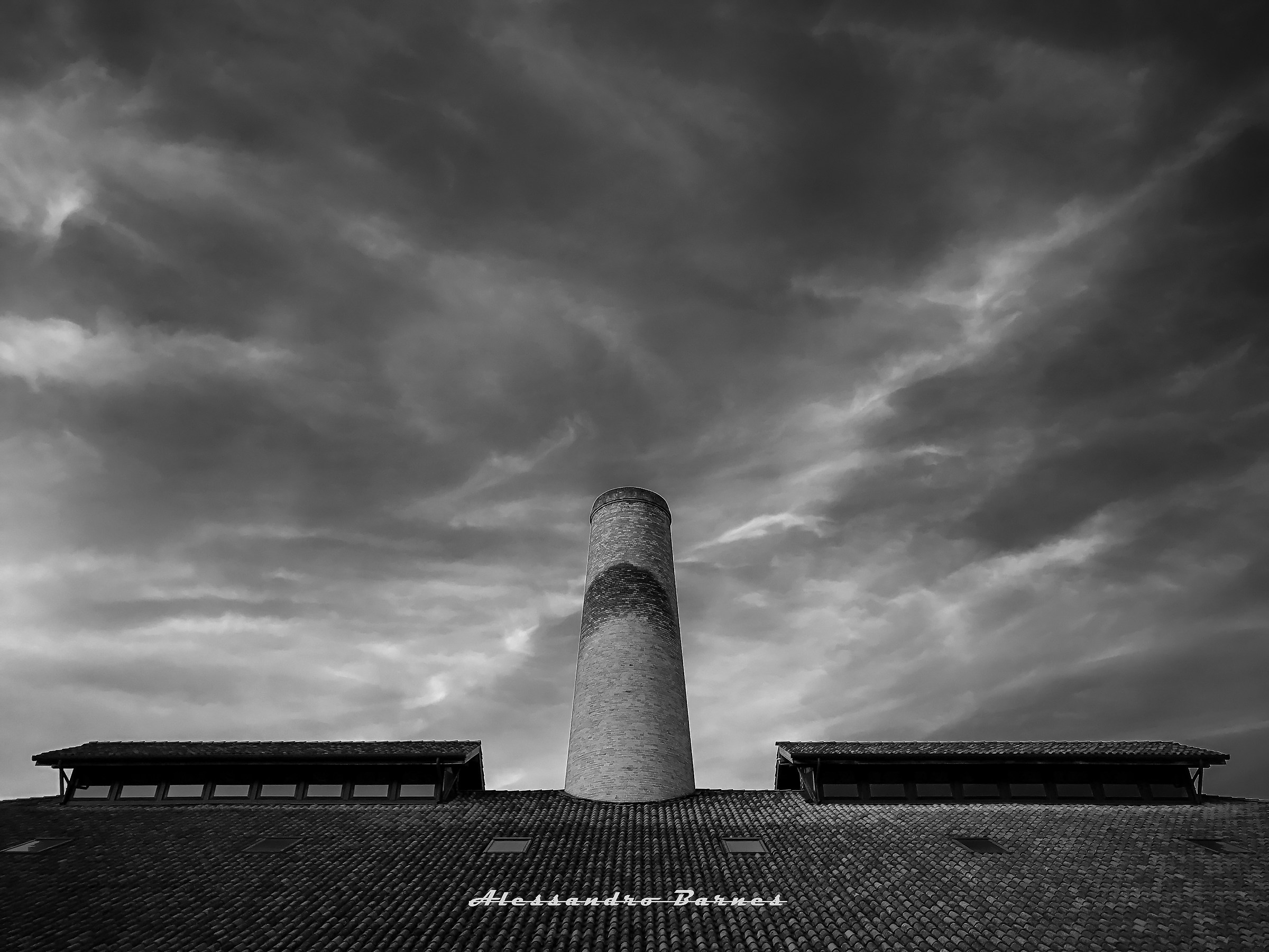 Vecchia ciminiera restaurata