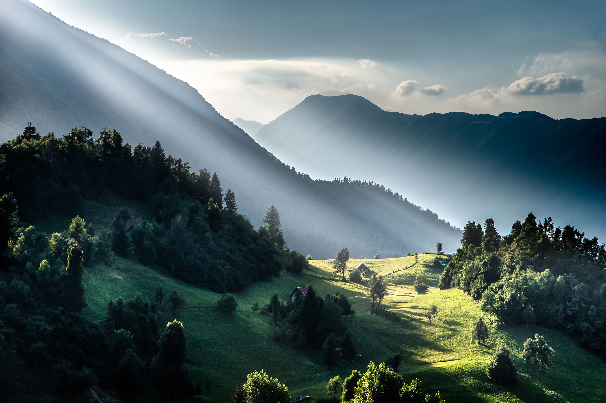 seen from Kolovrat Mountain, Slovenia