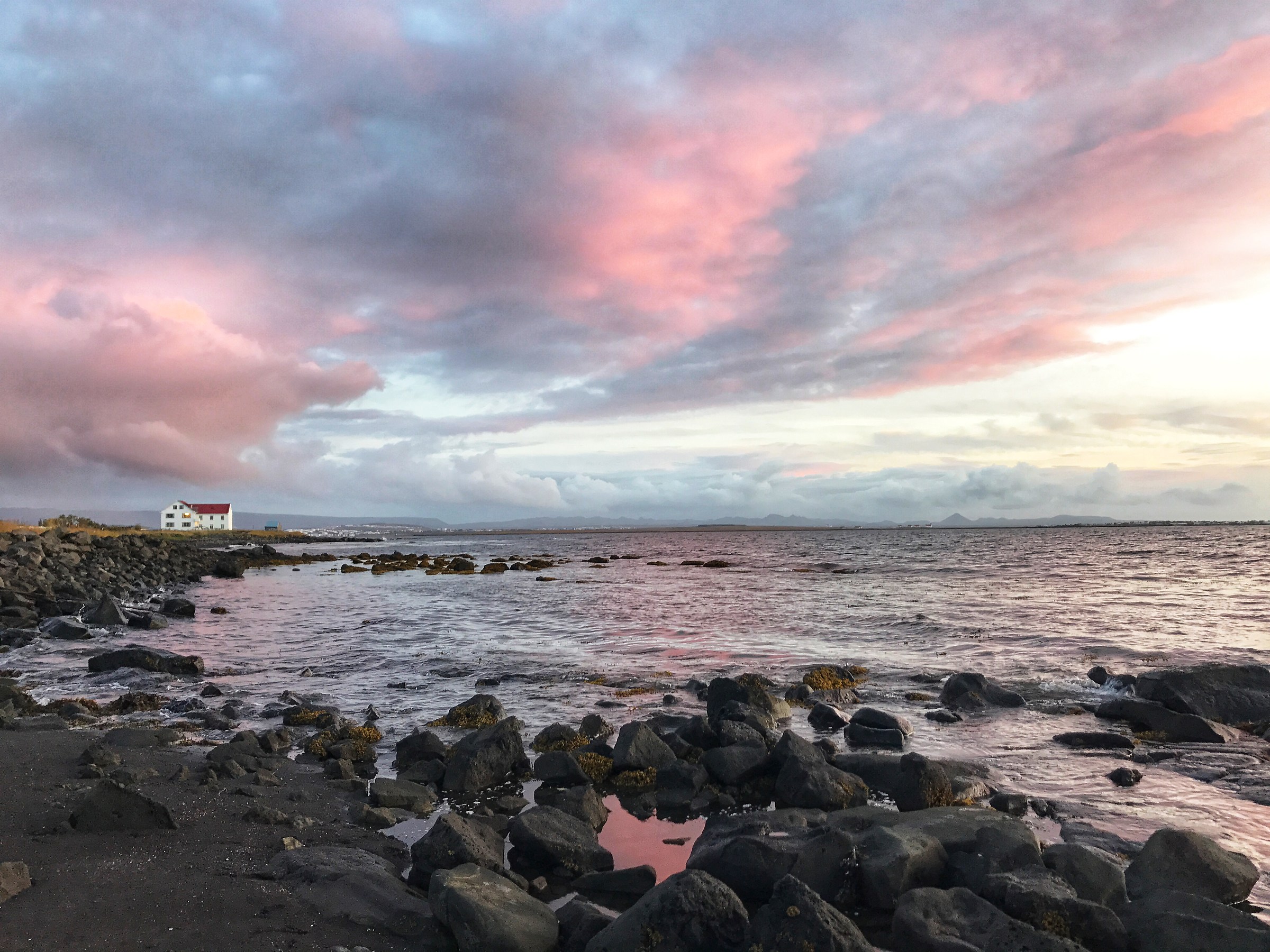 Sunset in Reykjavik