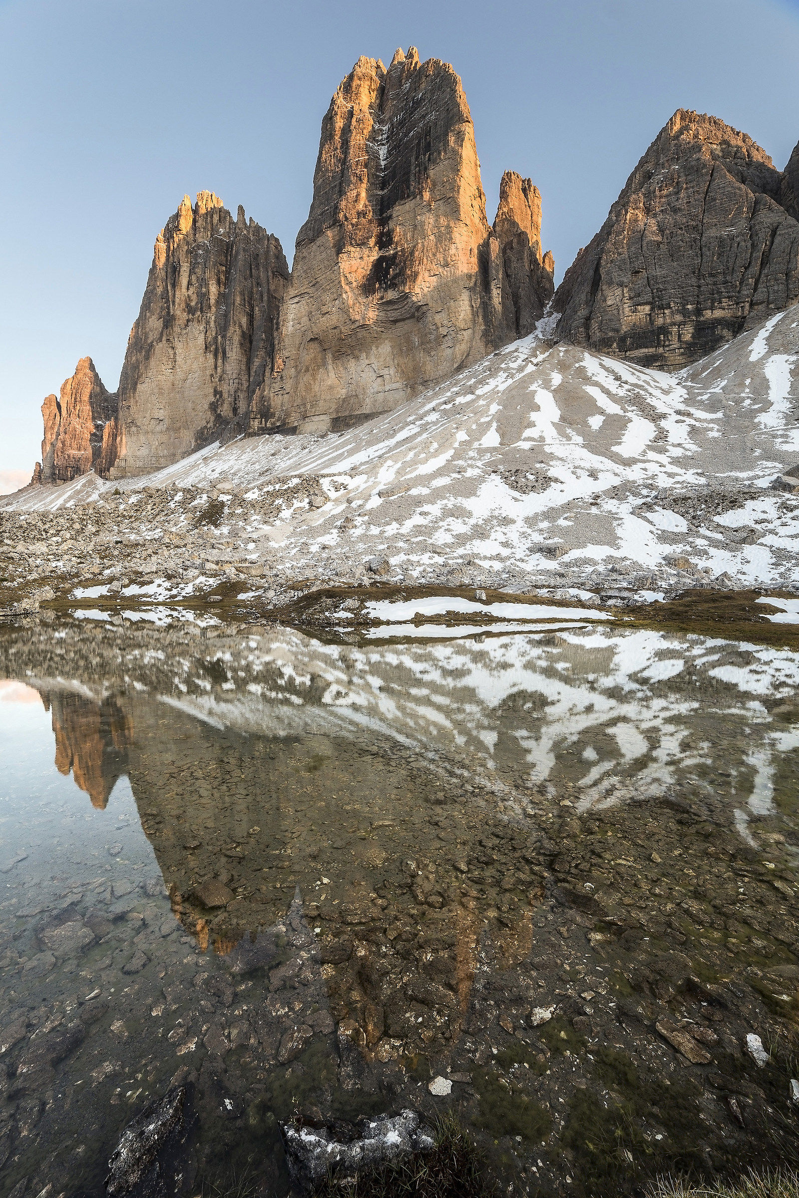 tramonto ai laghi della Grava Longa