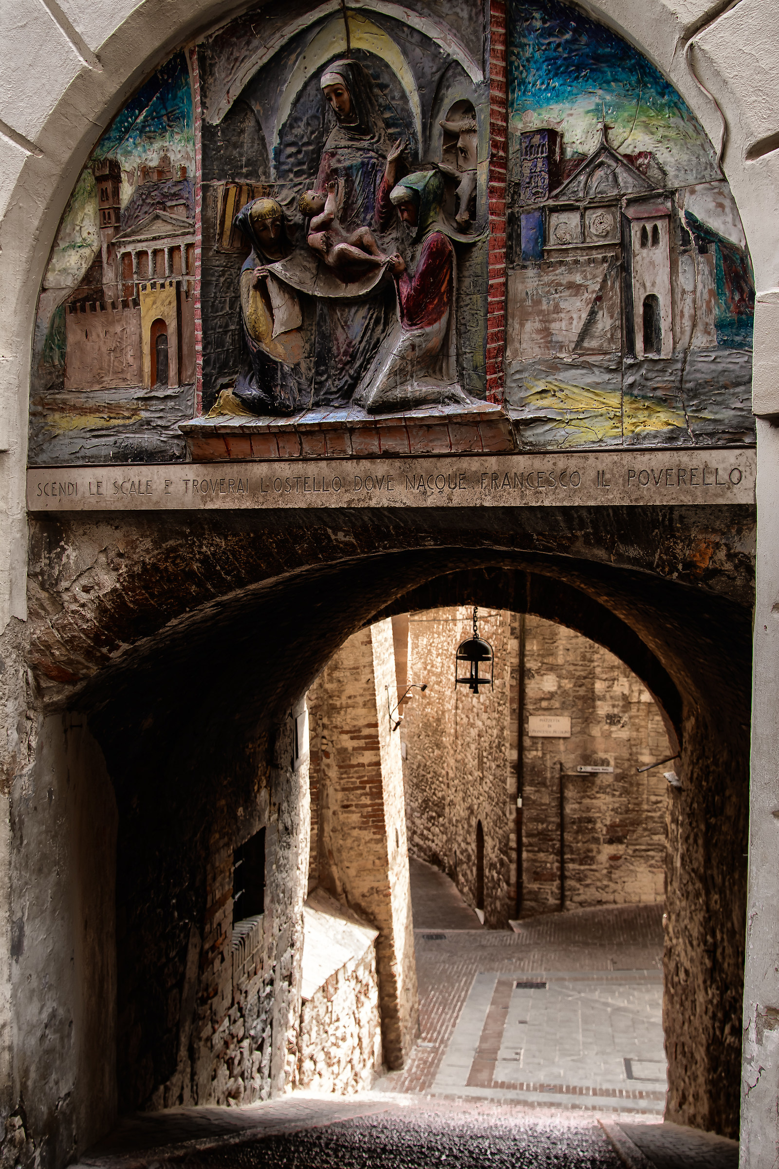 The way to the San Francesco hostel