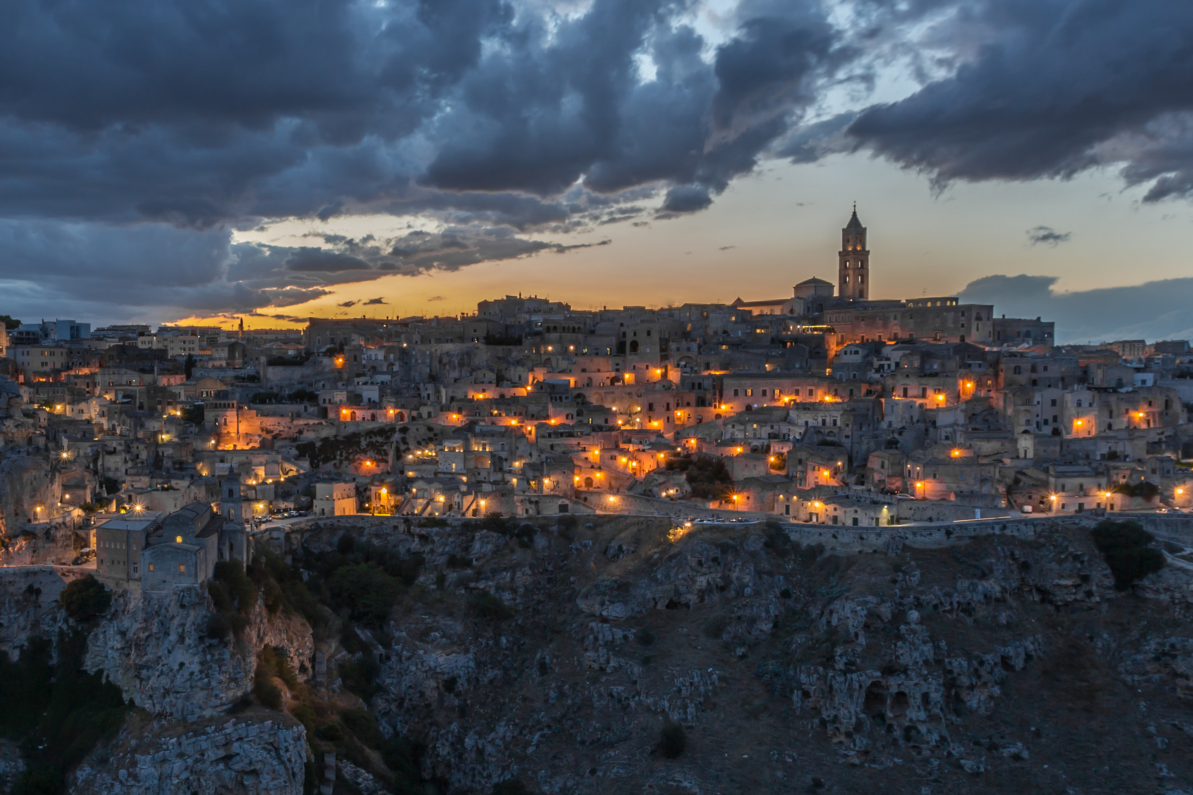 Sunset over Matera