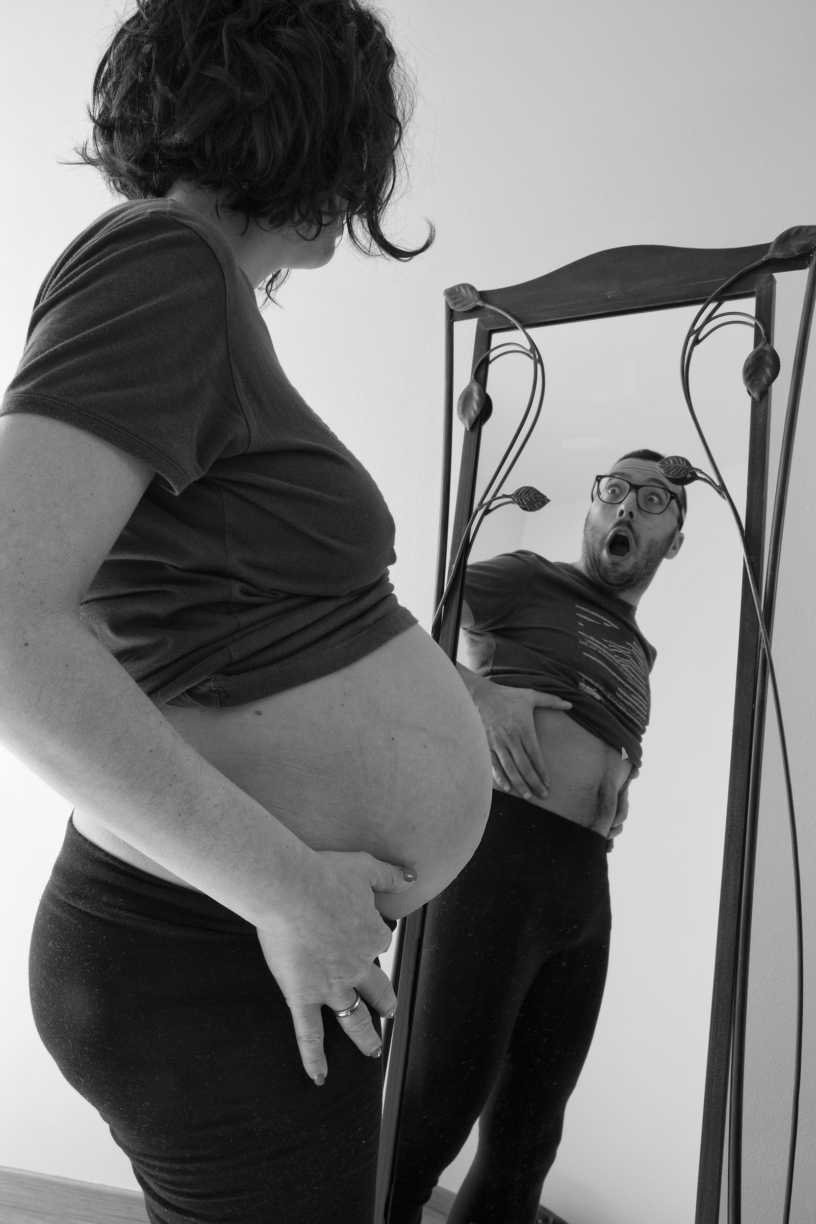 when you wake up with a strange weight on your stomach