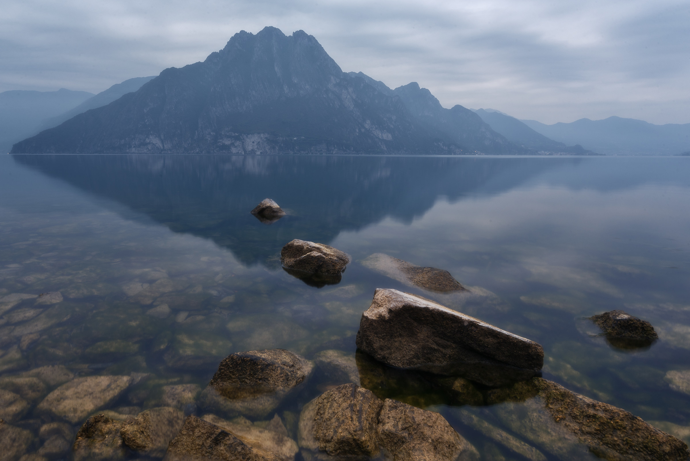 Sunrise over Lake Iseo