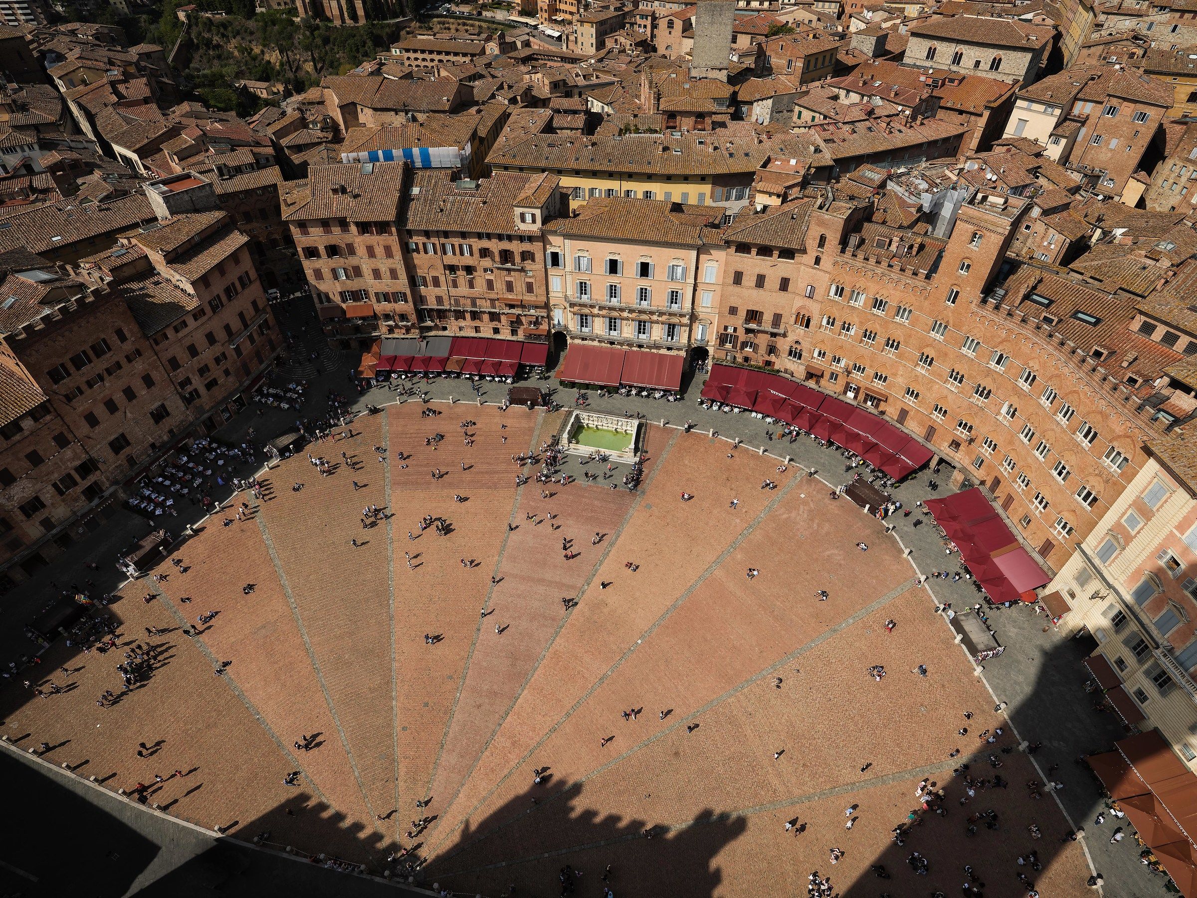 Piazza del Campo dalla Torre del Mangia