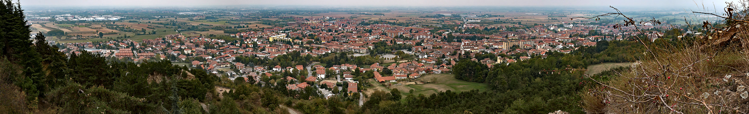 Piossasco vista dalla cappella di San Valeriano