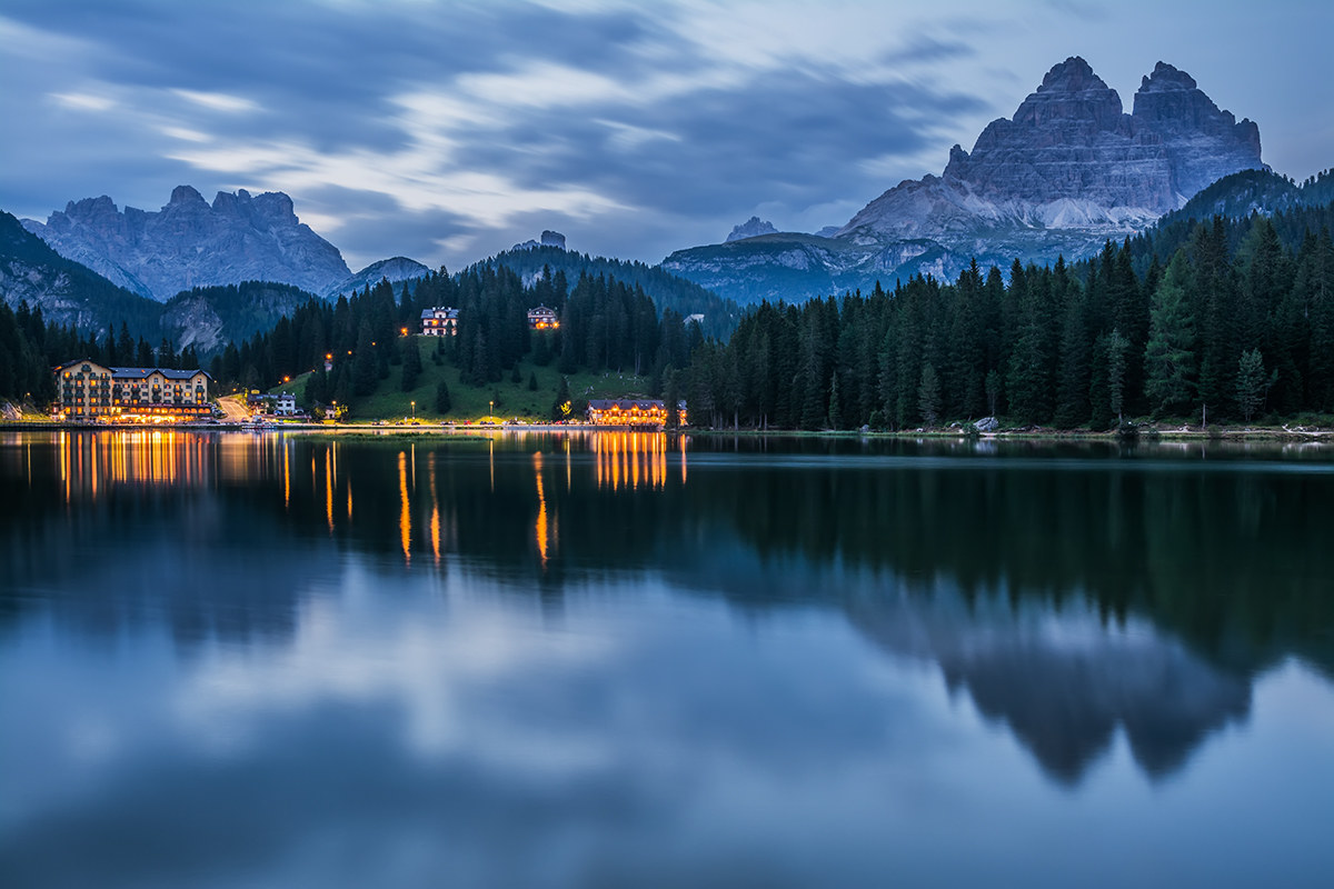 In the evening's reflection