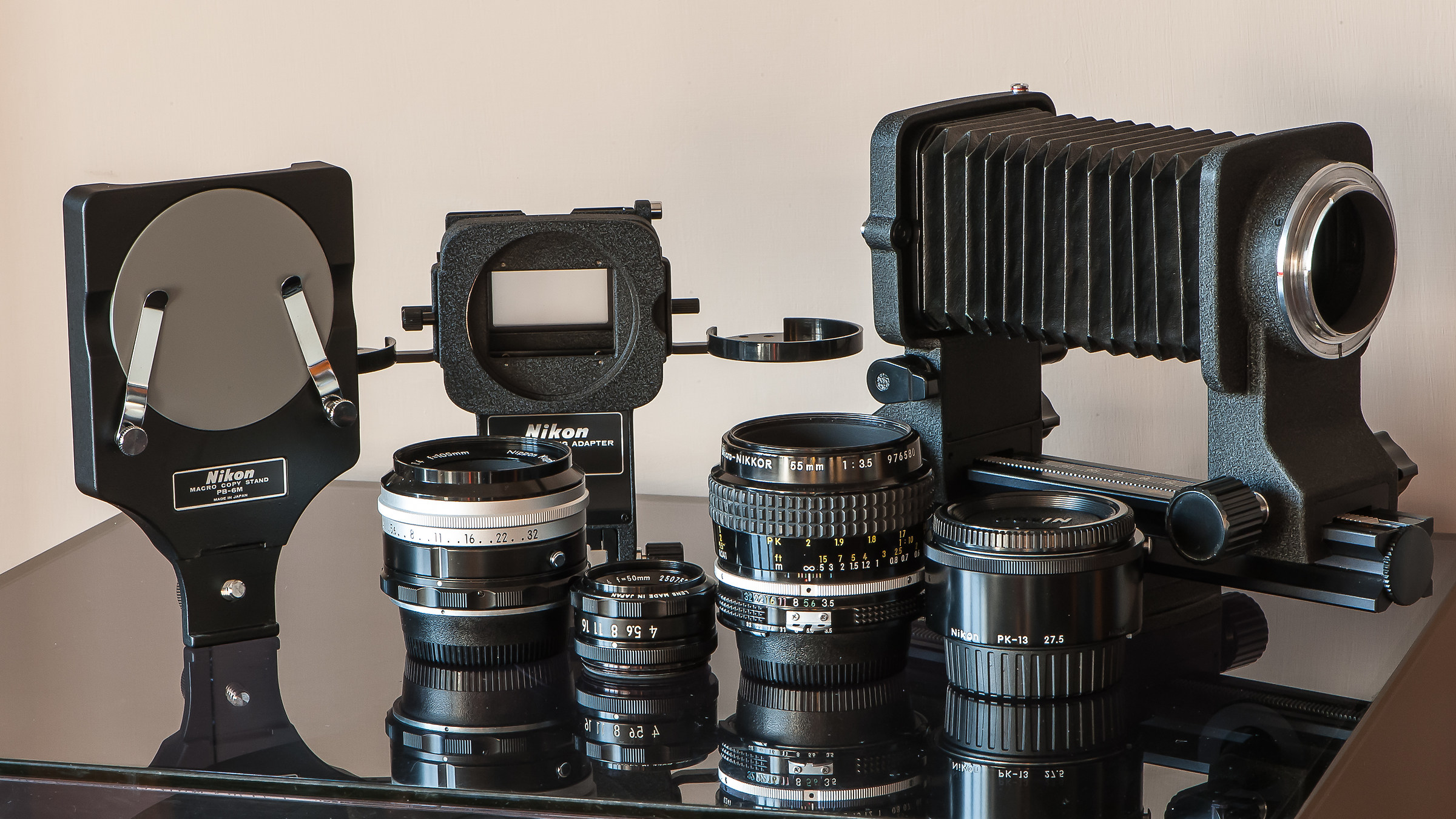 La mia attrezzatura macro (PB/6-PB/6M-PS/6-PK/13-Obiet.