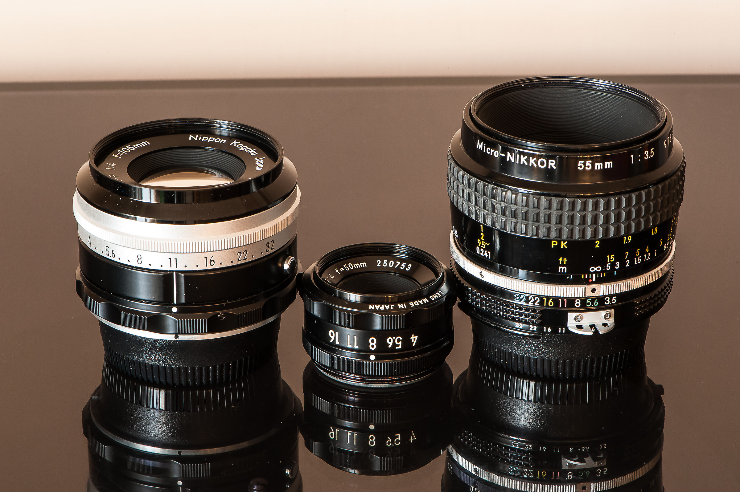 Obiettivi macro(55/Micro-105/Bellows-50/4 EL)