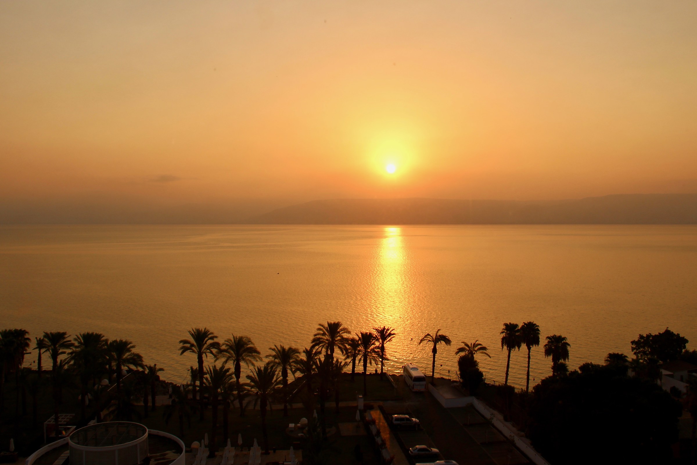 Tramonto sul lago di Tiberiade