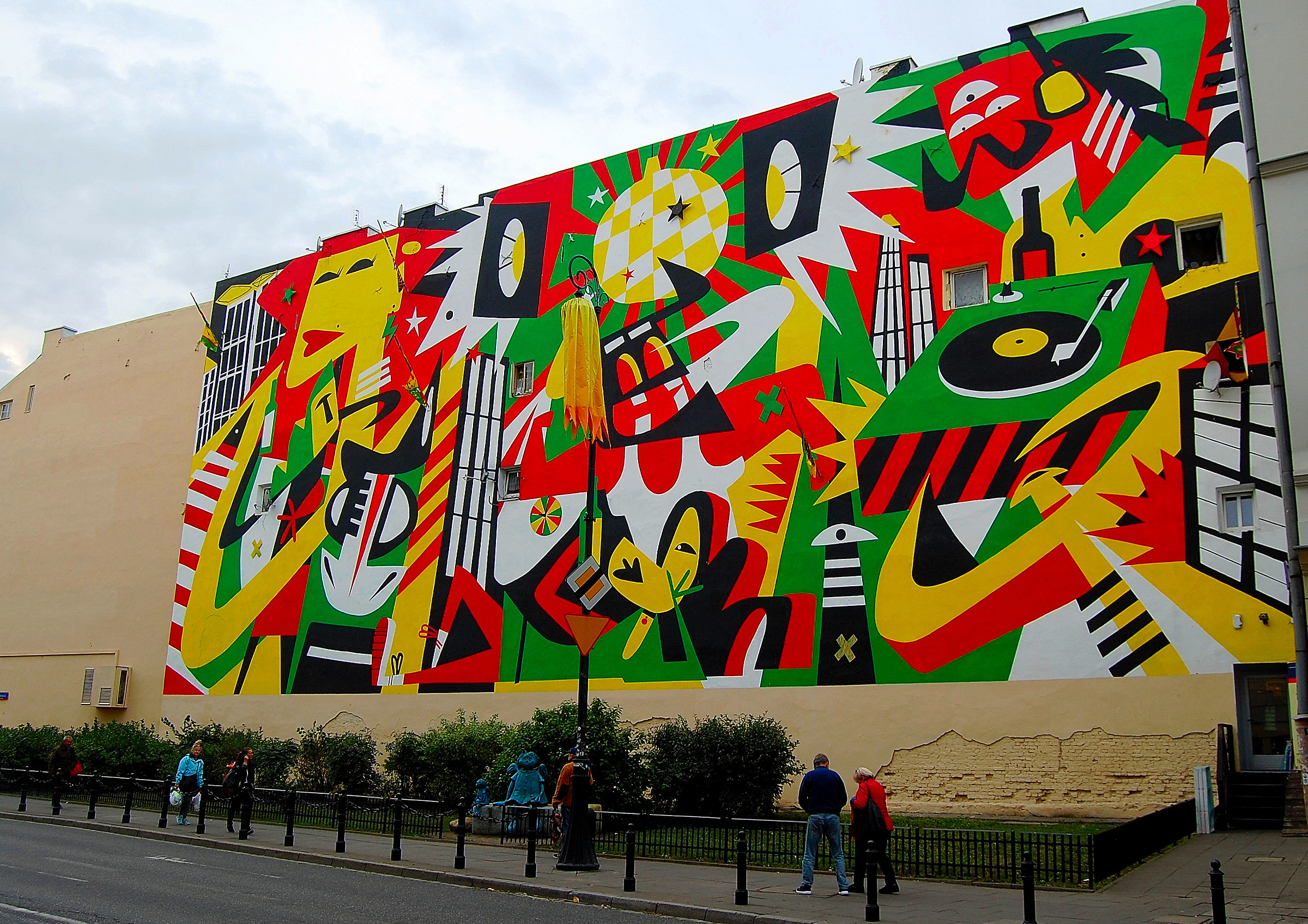 Varsavia:Ulica (Via) Targowa, nel quartiere "Praga&quot...