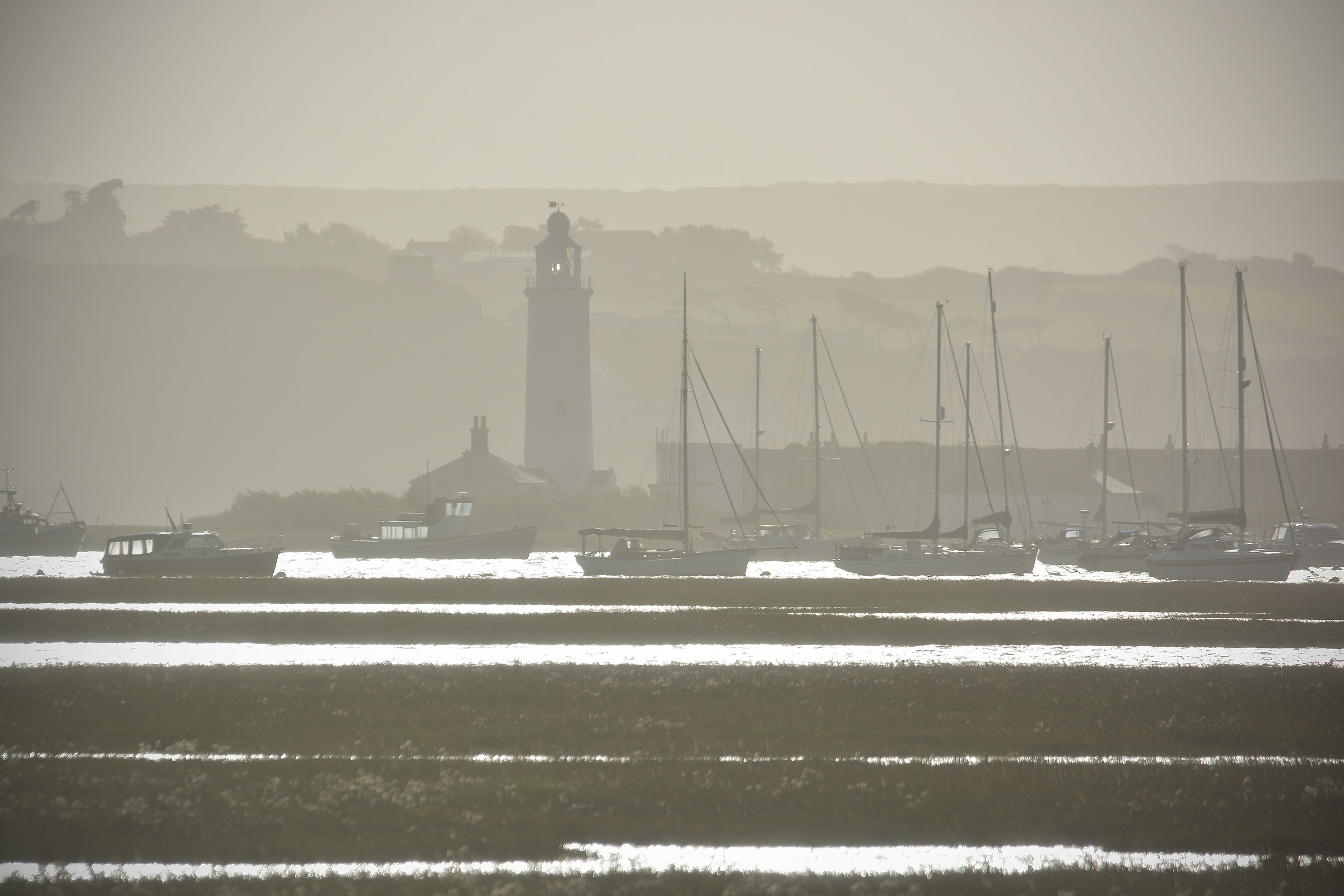 Shimmering Over the Salt Marshes - Hurst Lighthouse