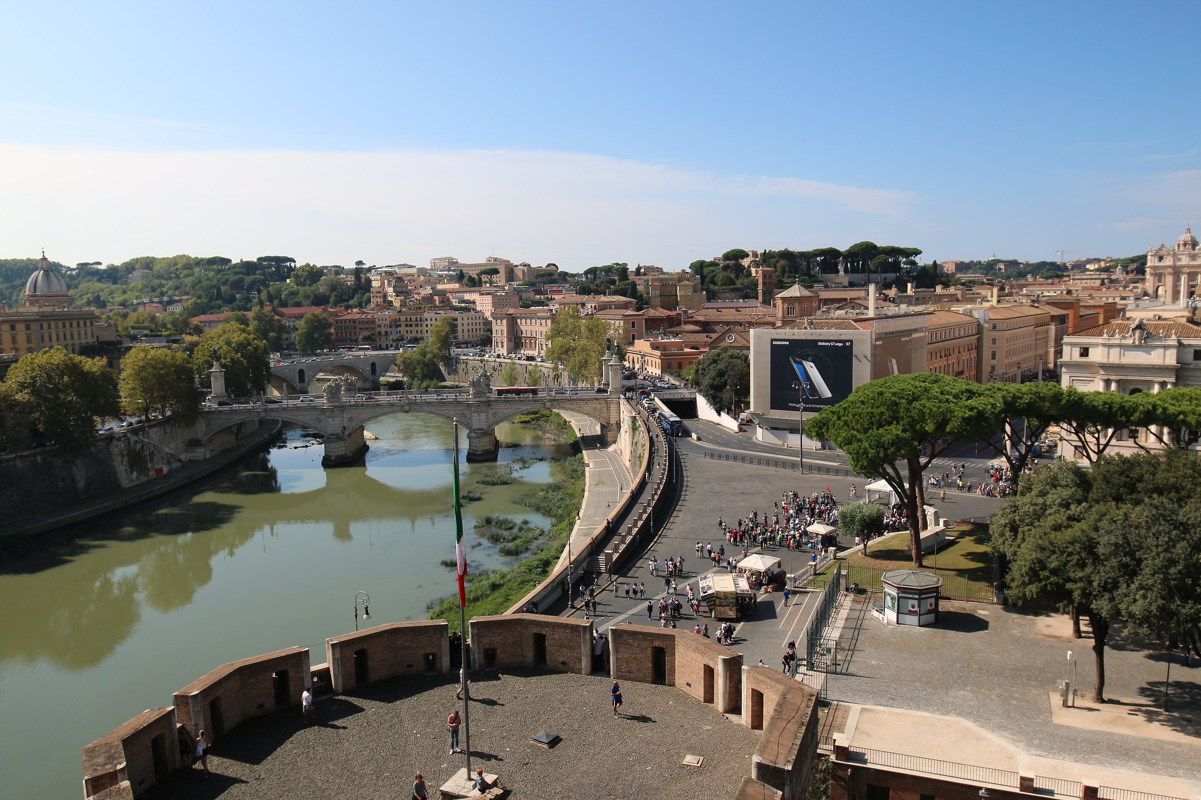 Rome S. Angelo with view of Tiber