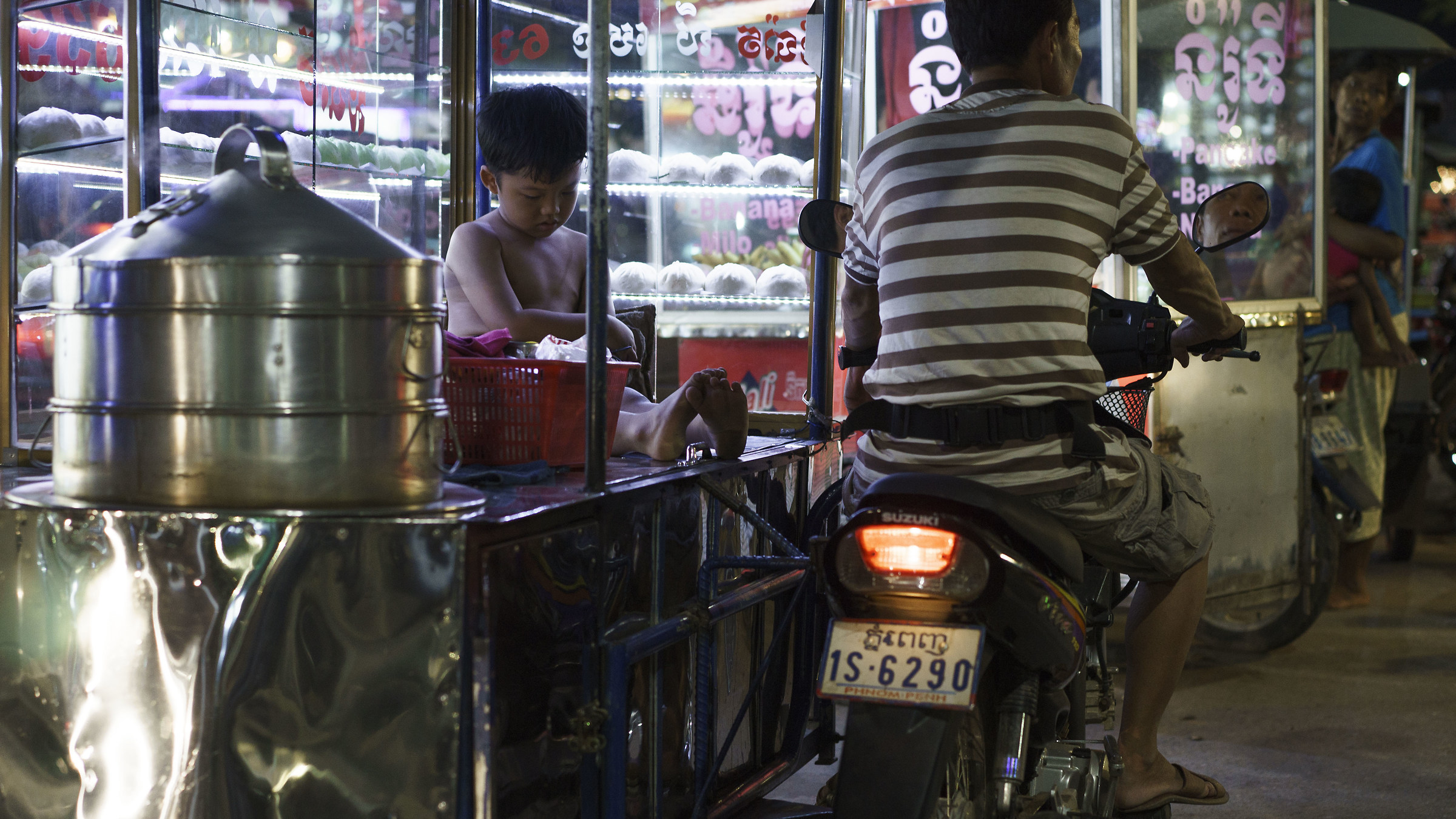 Venditore di ravioli ambulante