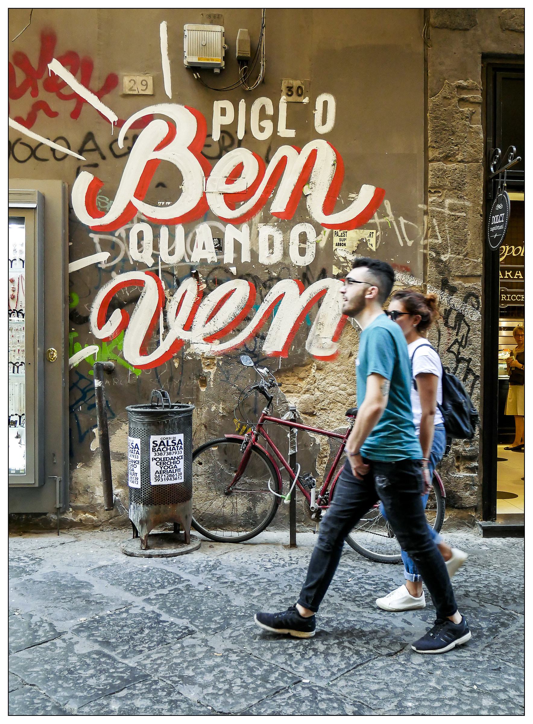 "Prendi il bene quando viene! Che il male..."