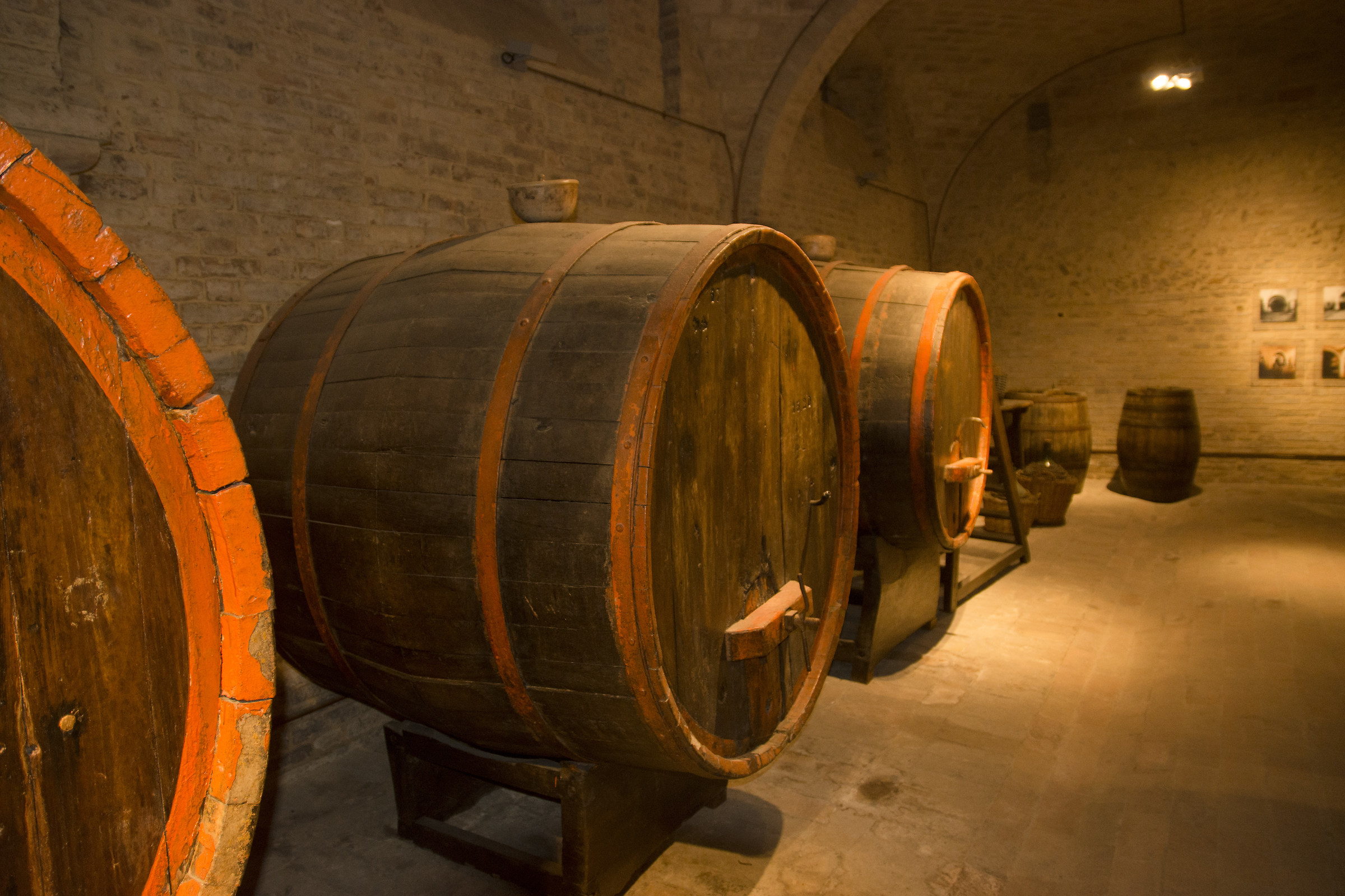 The barrels and bottles