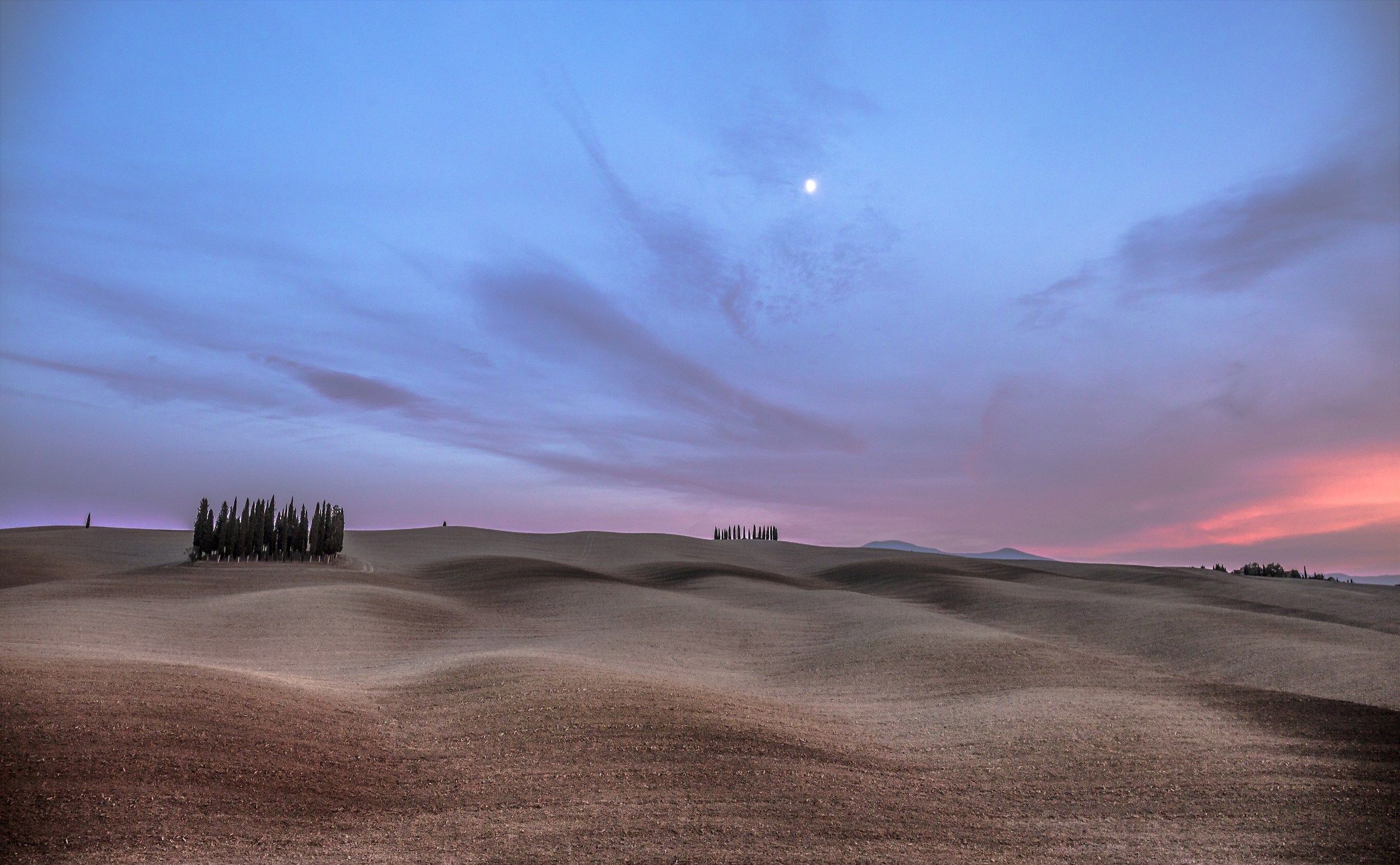 Paesaggi lunari in Val D'Orcia