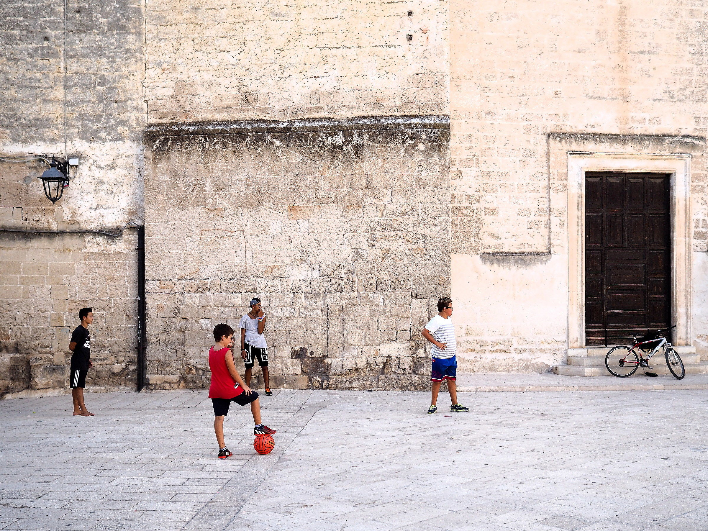 football in the square