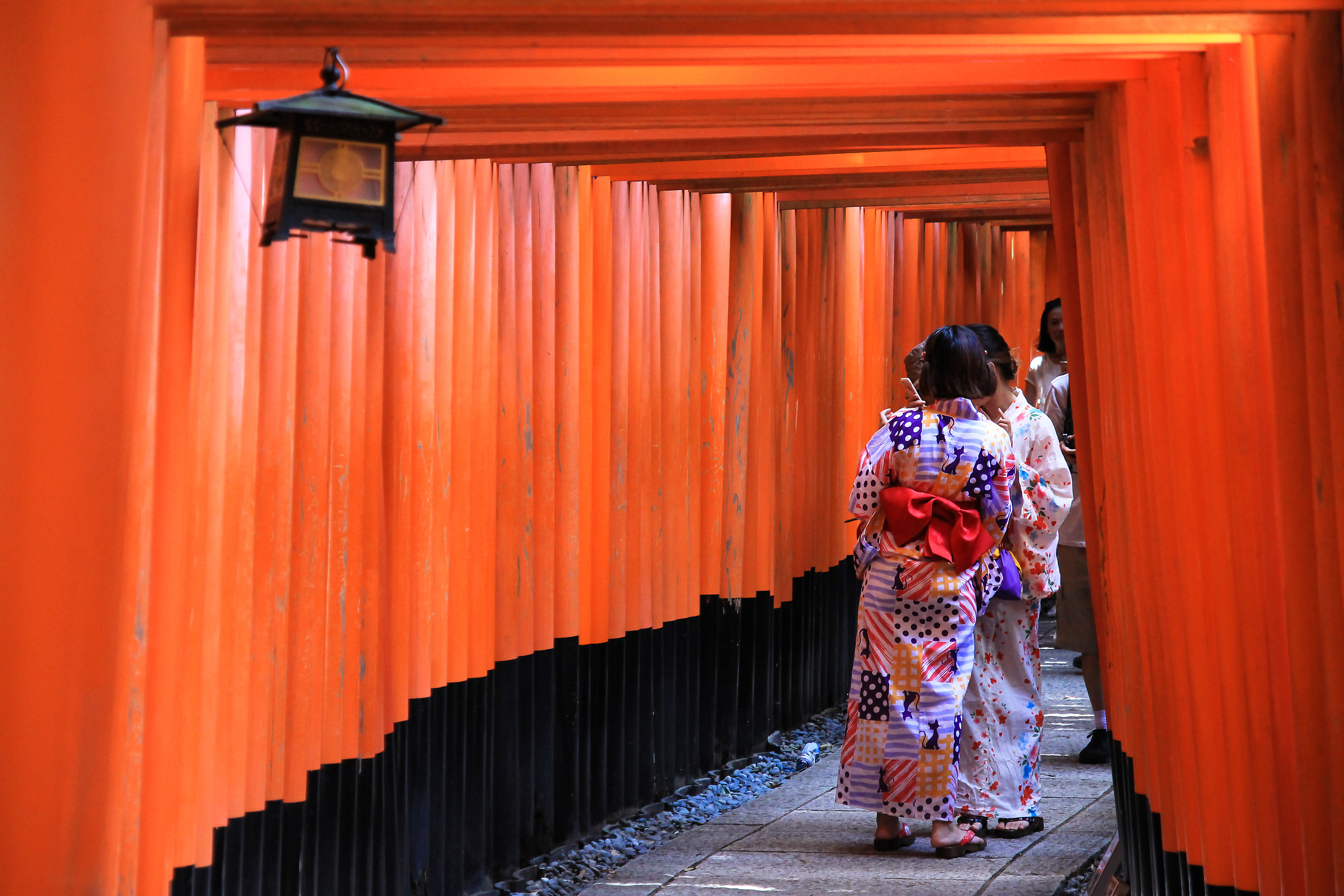 Geisha e Torii