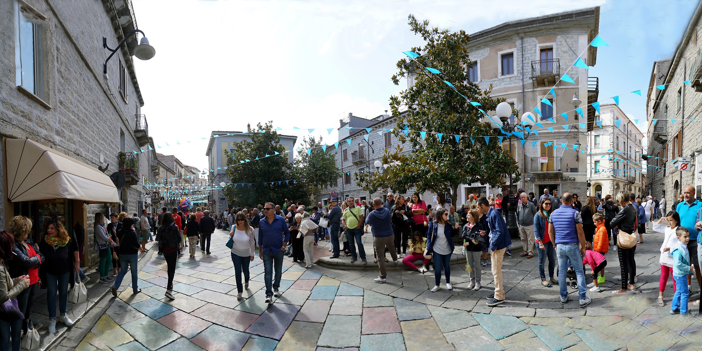 Tourists in Tempio Pausania