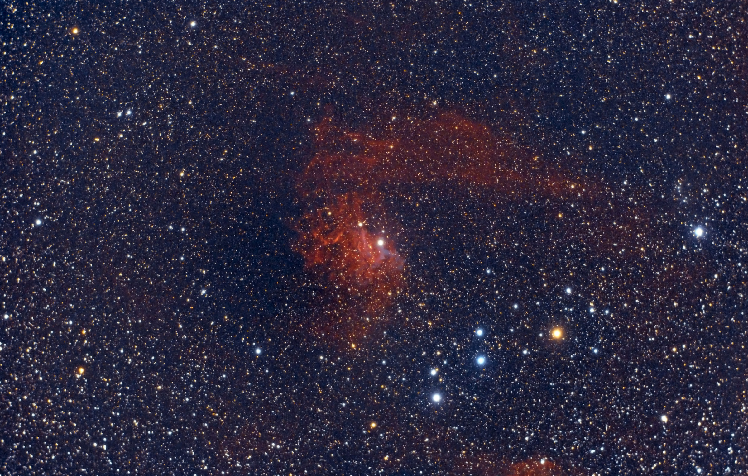 Nebula IC 405 in Auriga