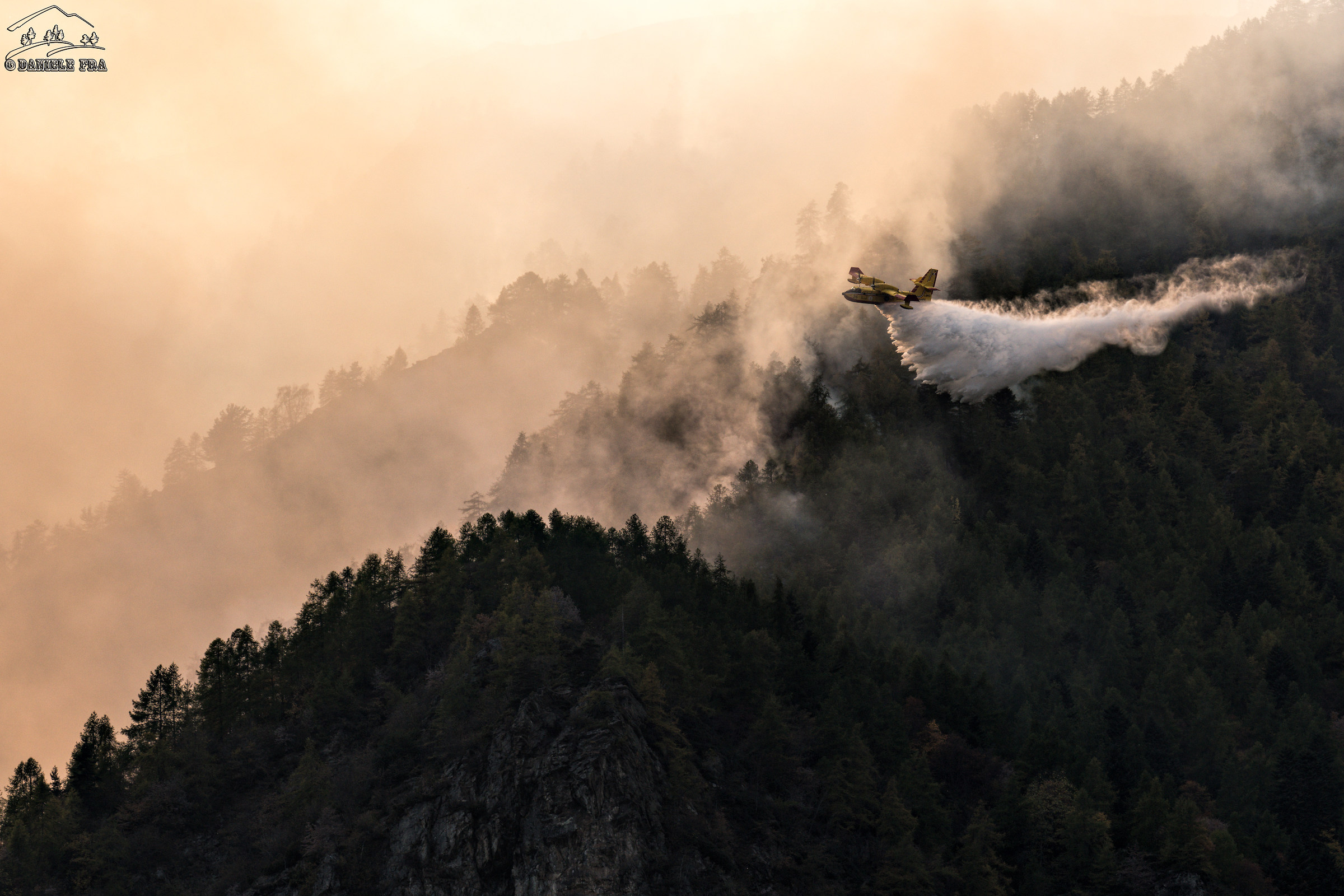 Fire in the Chisone Valley