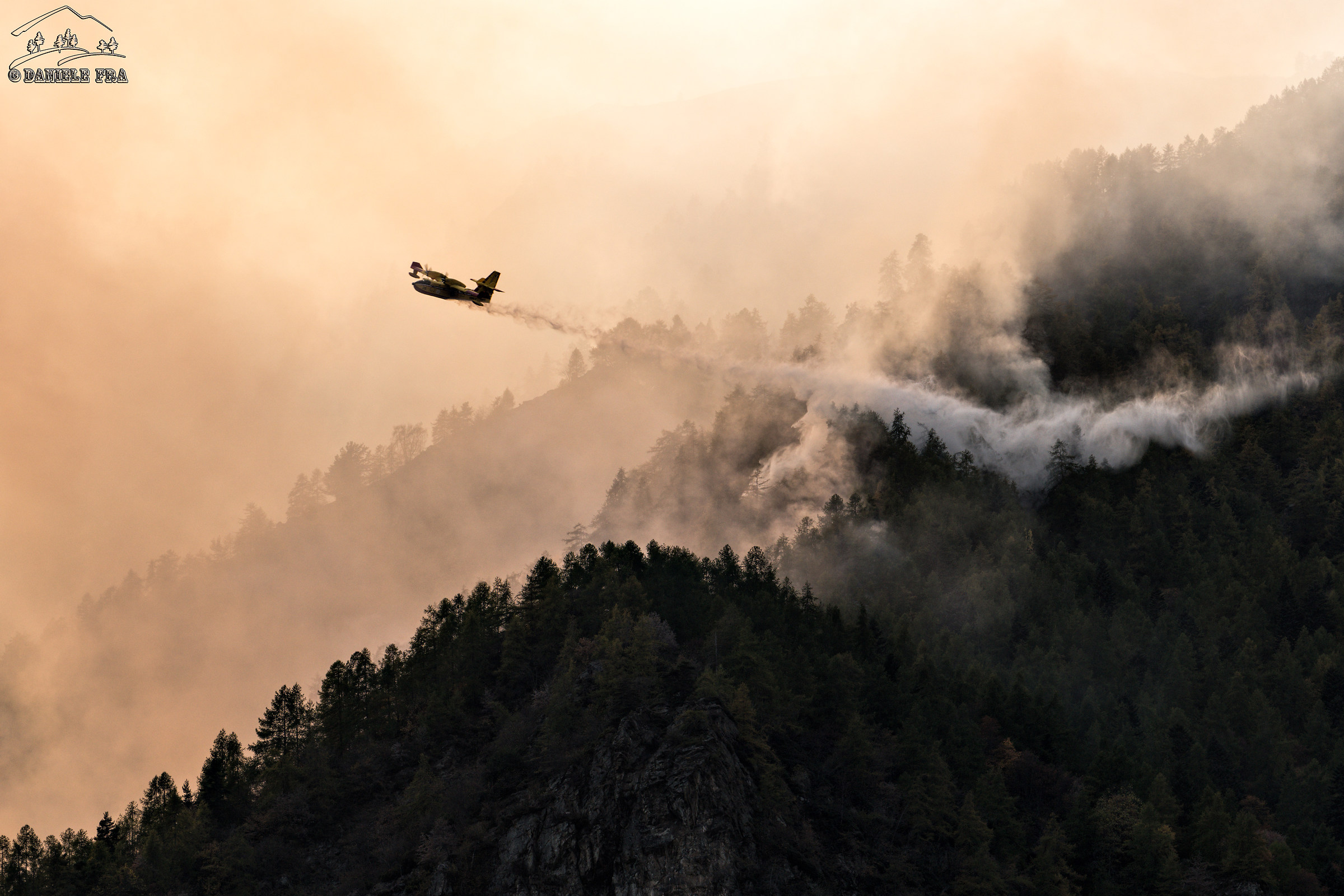 Fire in the Chisone Valley