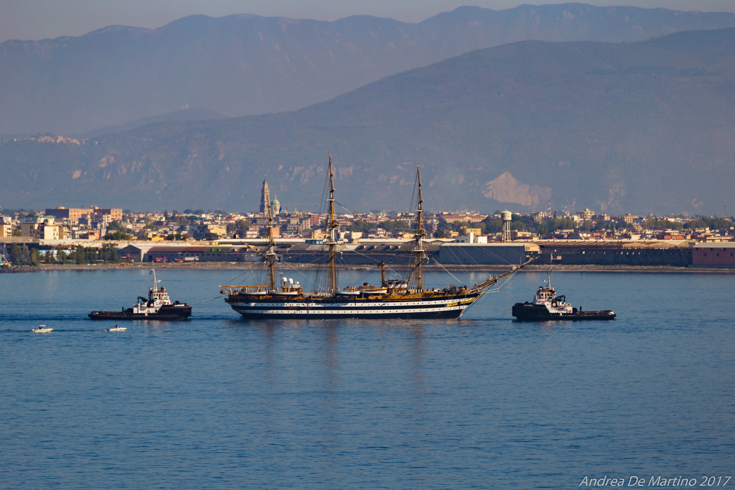 The arrival of Amerigo Vespucci