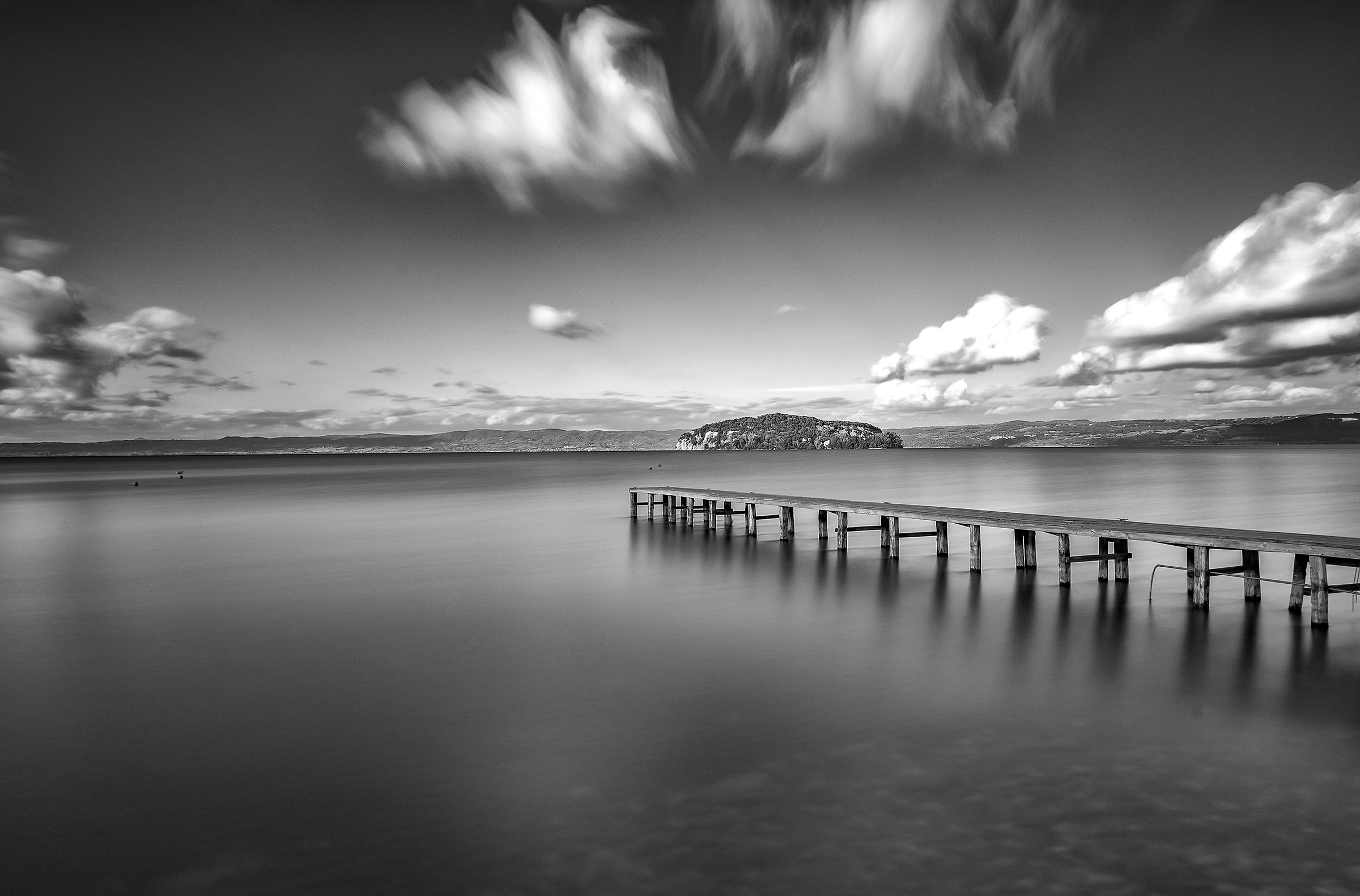 bridge over Lake Bolsena