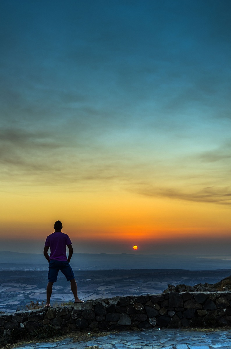 in tempo per il tramonto