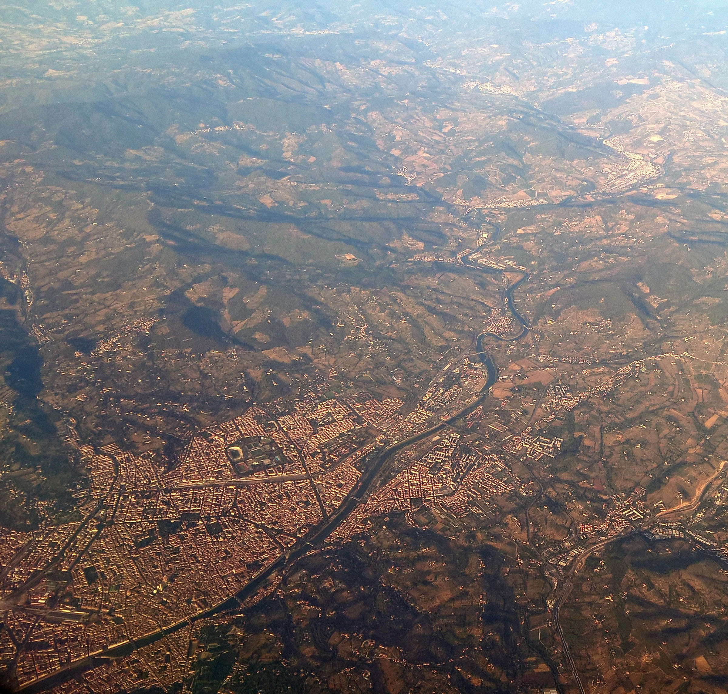 Fiume Arno da Pontassieve a Firenze
