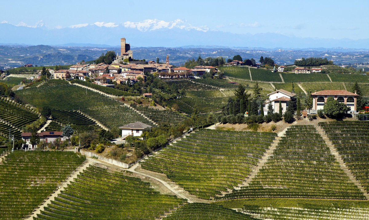From the Castle of Serralunga d'Alba to Monte Rosa