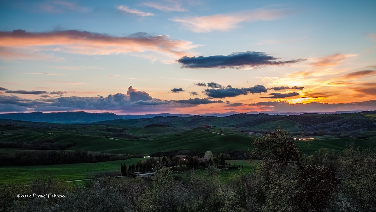 Tramonto in Valdorcia