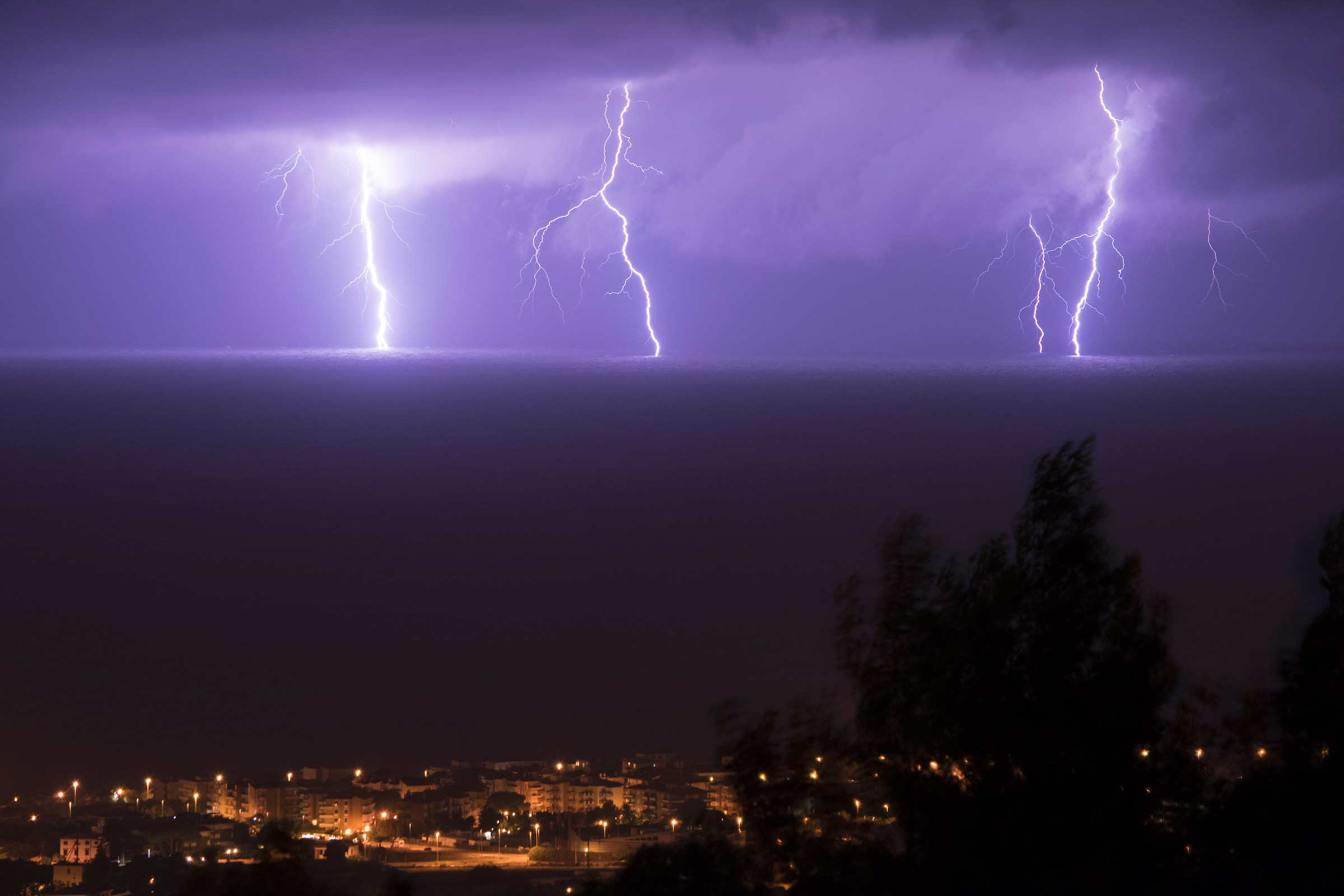 Il temporale, prima dell'alluvione (Livorno, 10/9/17)