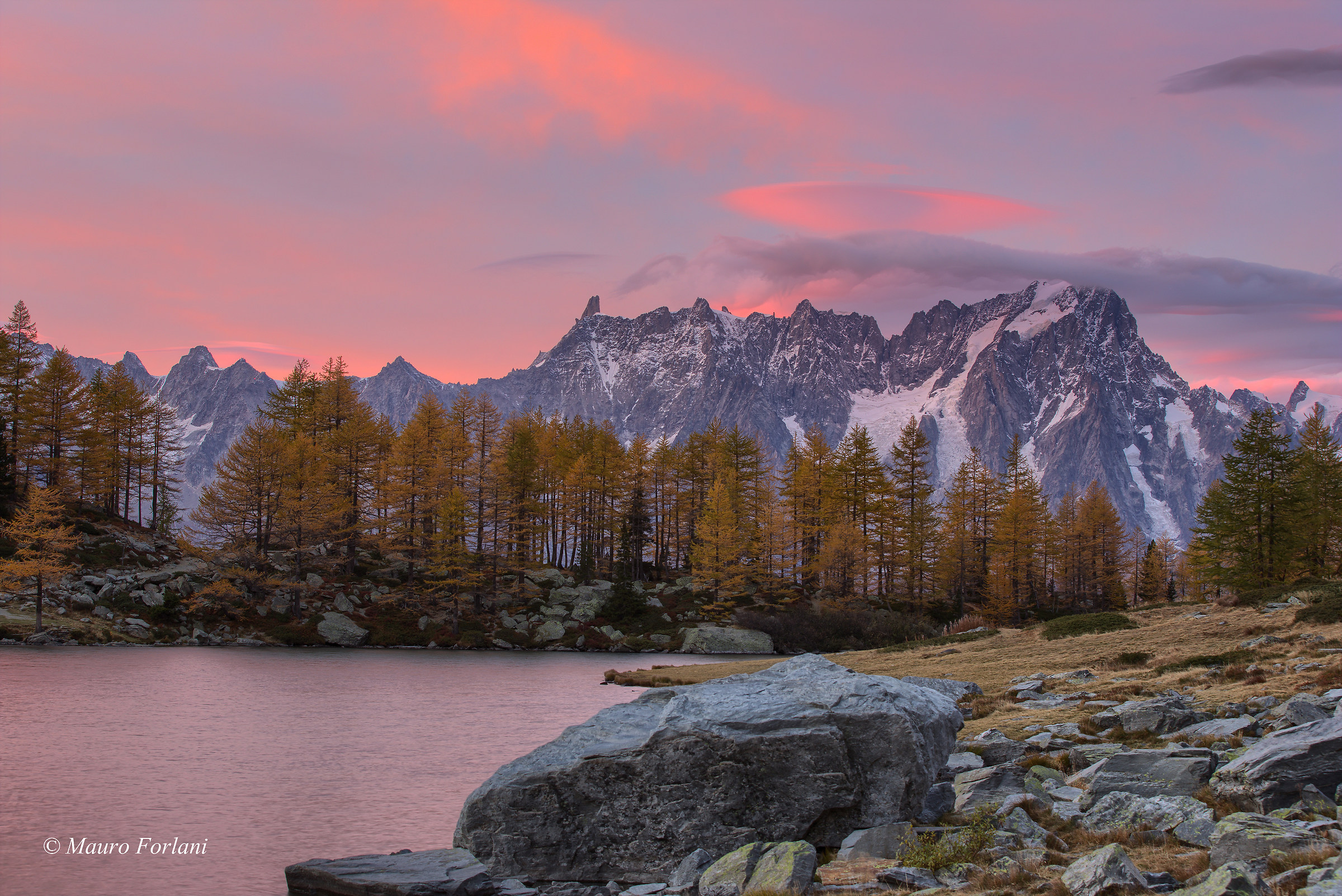 Tramonto sul Grand Jorasses