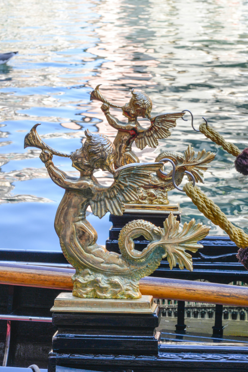 Venice .. details of gondolas
