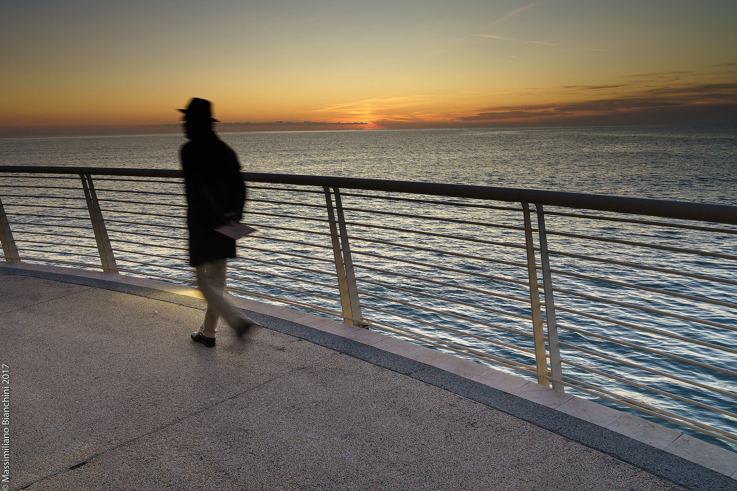 Walking in the Sunset