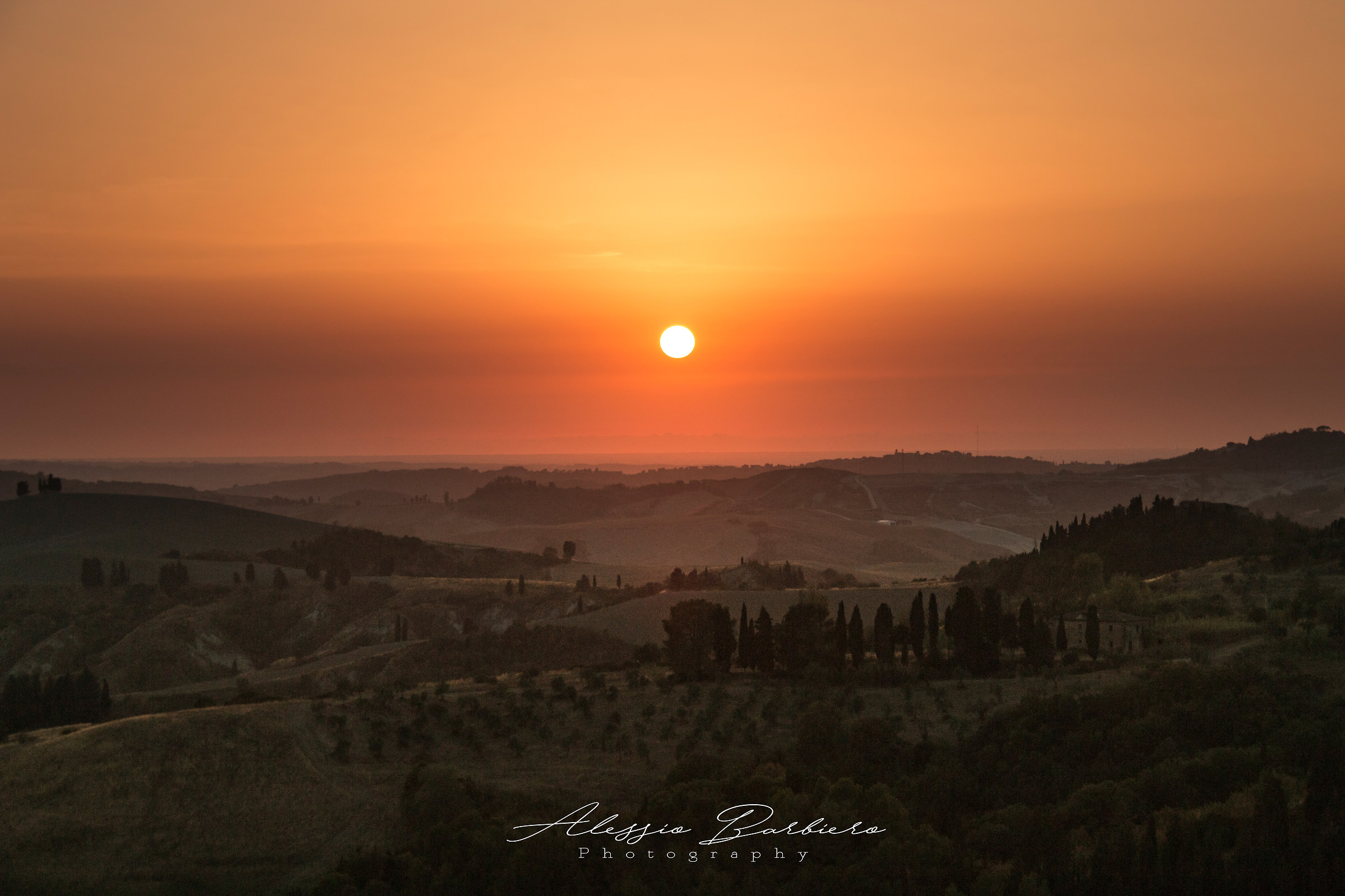 Sunset in Tuscany