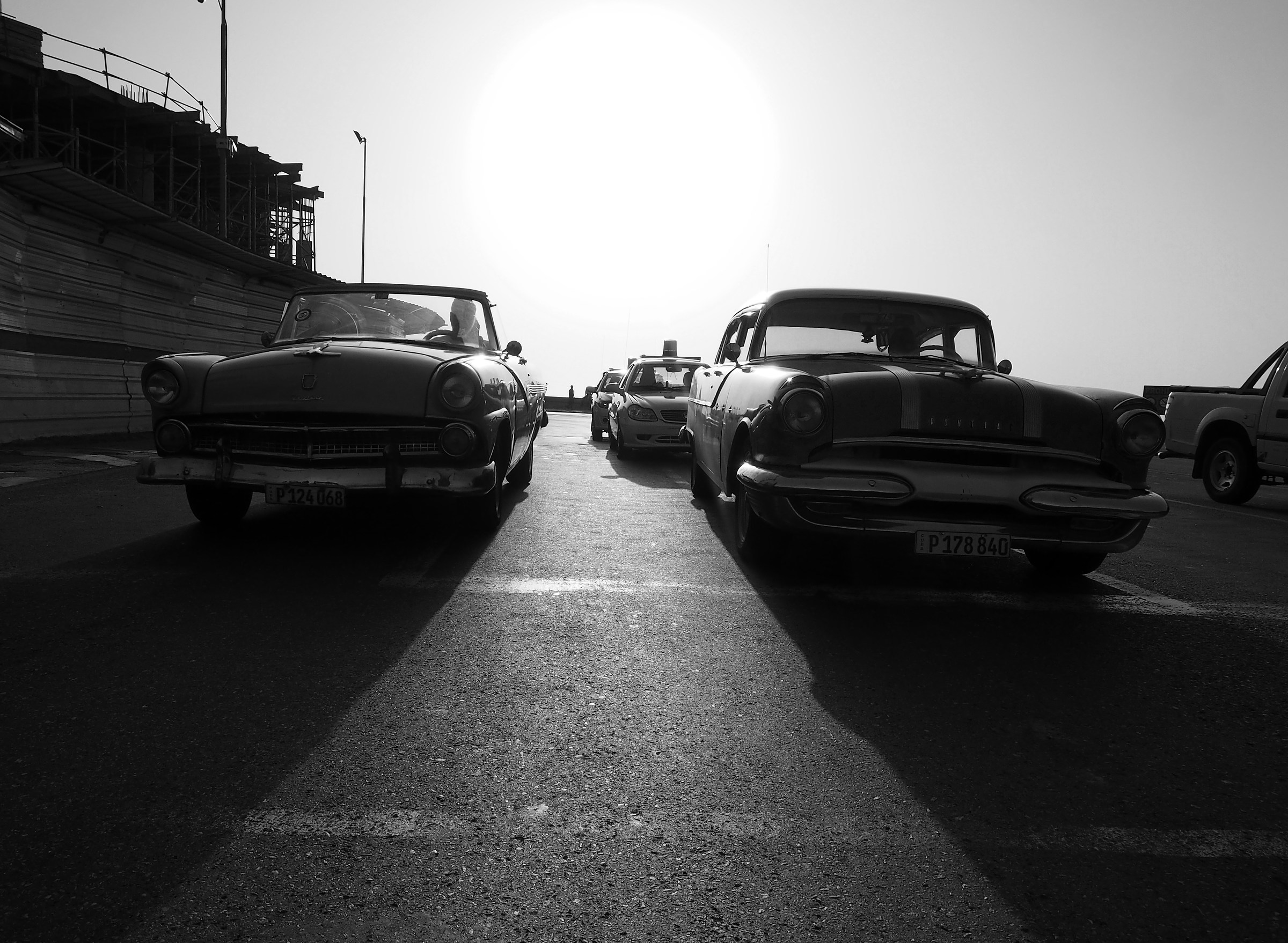 Cars at the traffic lights