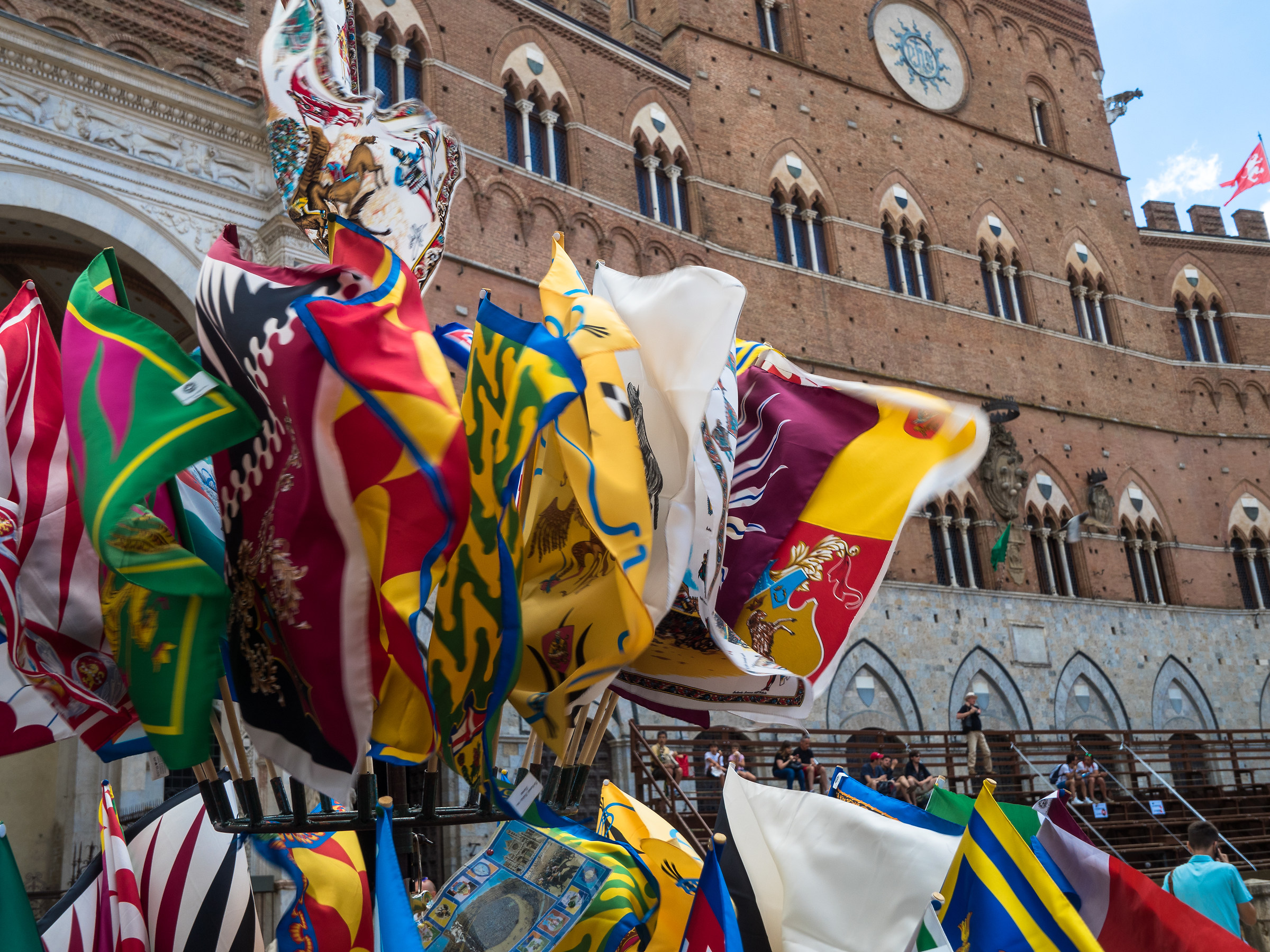 Siena - Flags at Piazza del Campo