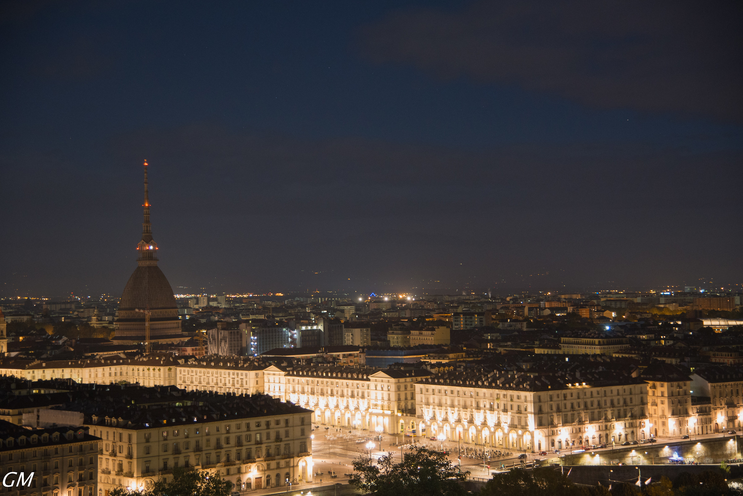 Turin Panorama on the Mole and Piazza Vittorio
