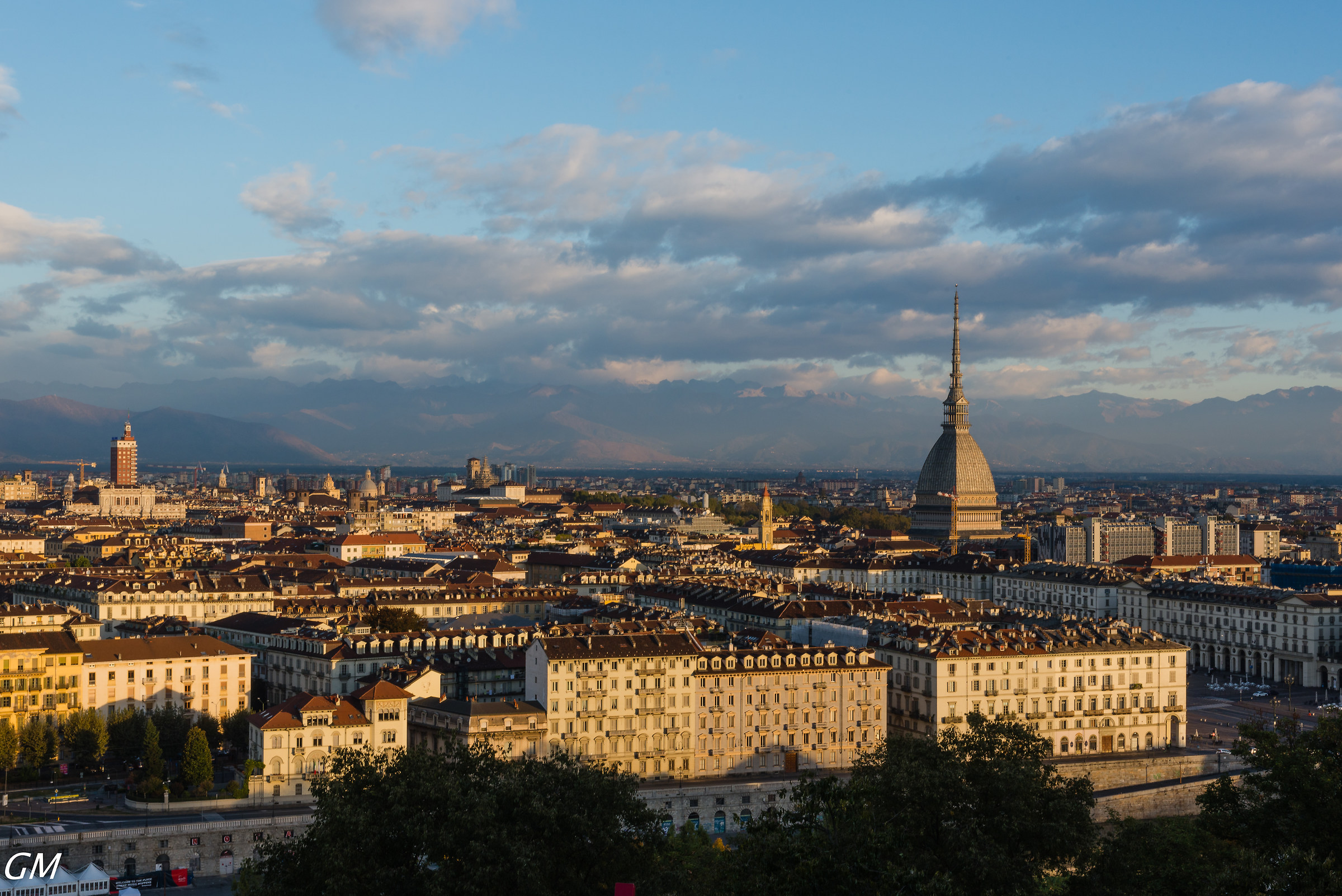 Turin Panorama on the Mole and Piazza Vittorio