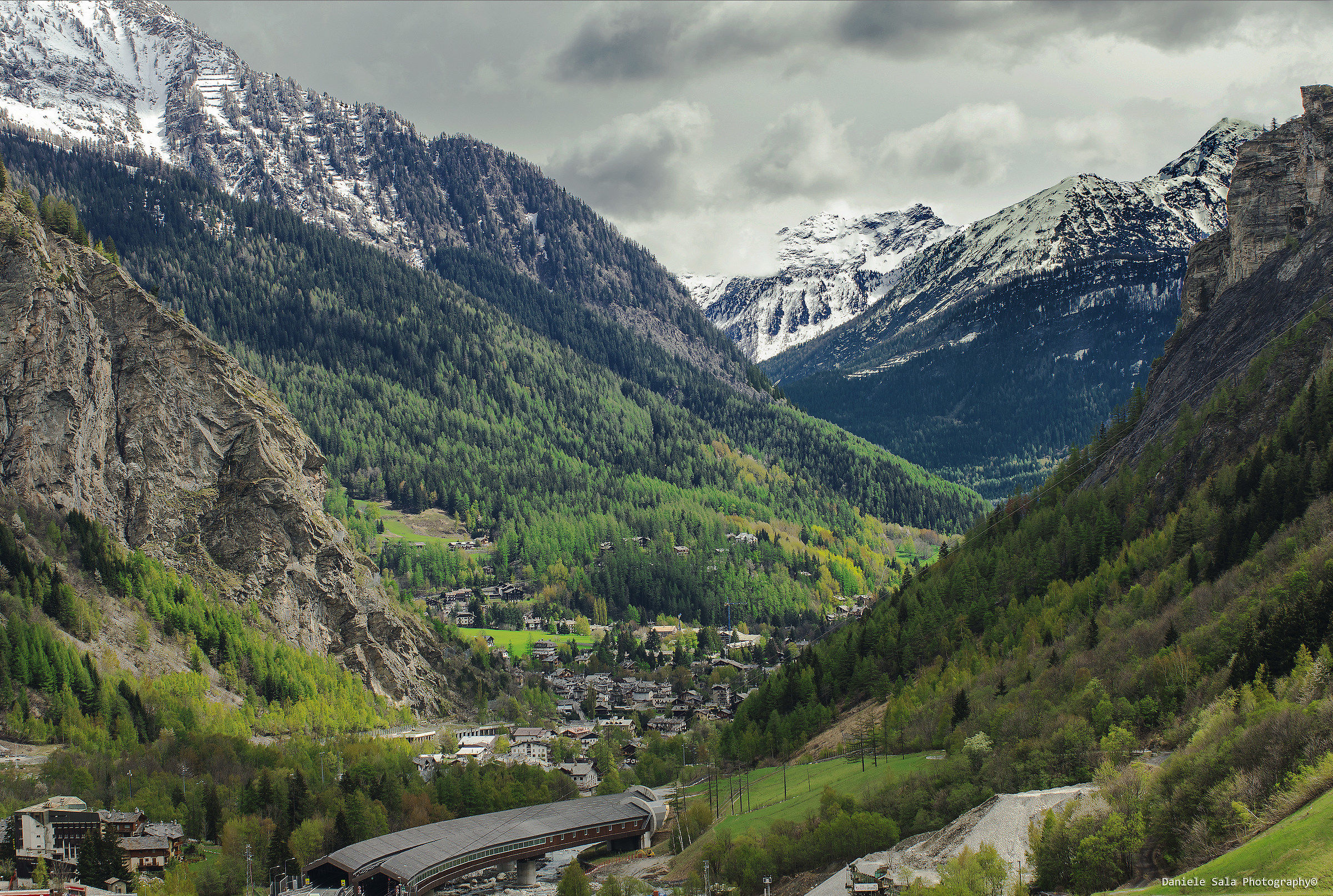 from the Mont Blanc tunnel