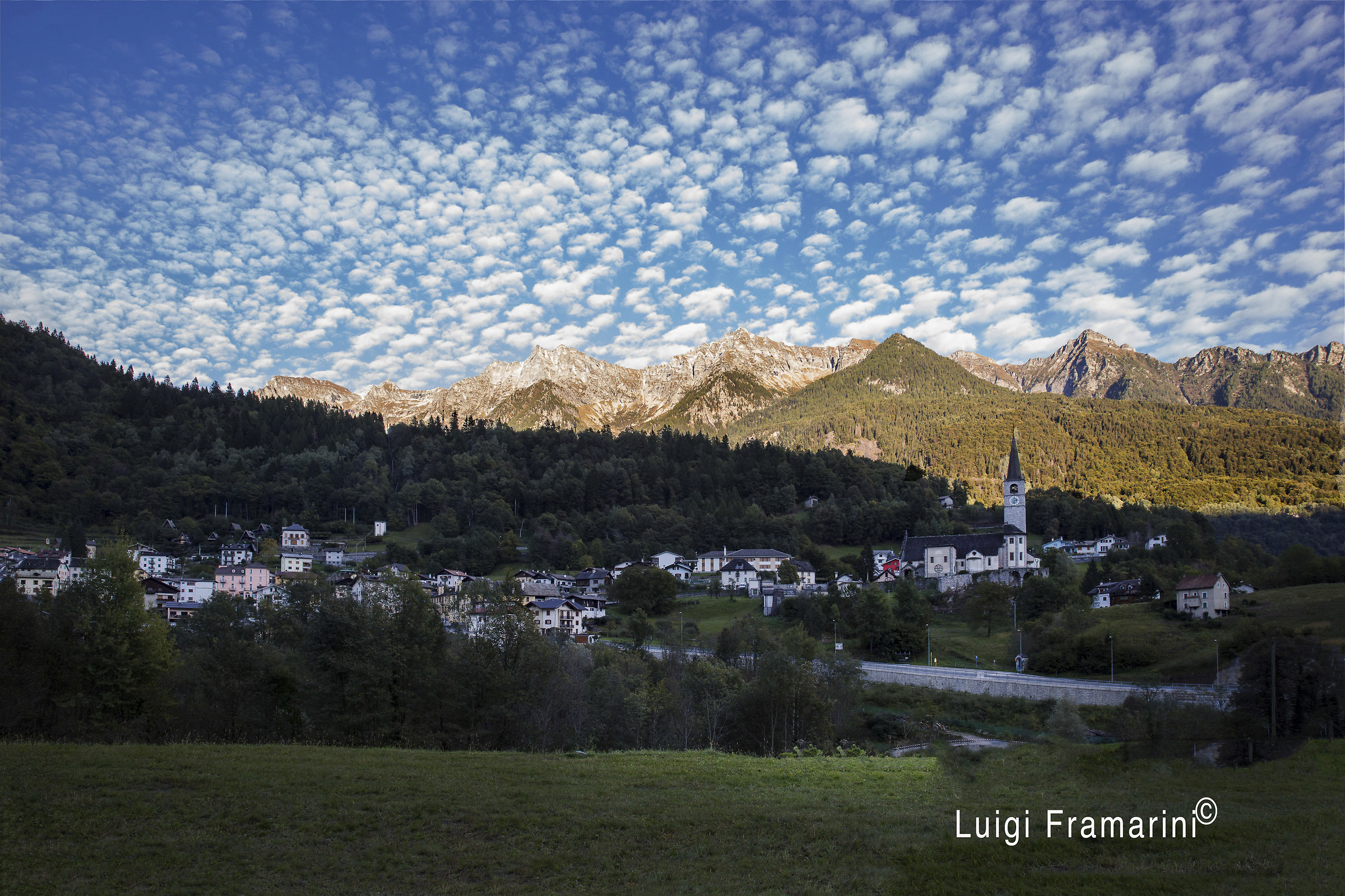 Cielo al tramonto sopra Baceno (vb)