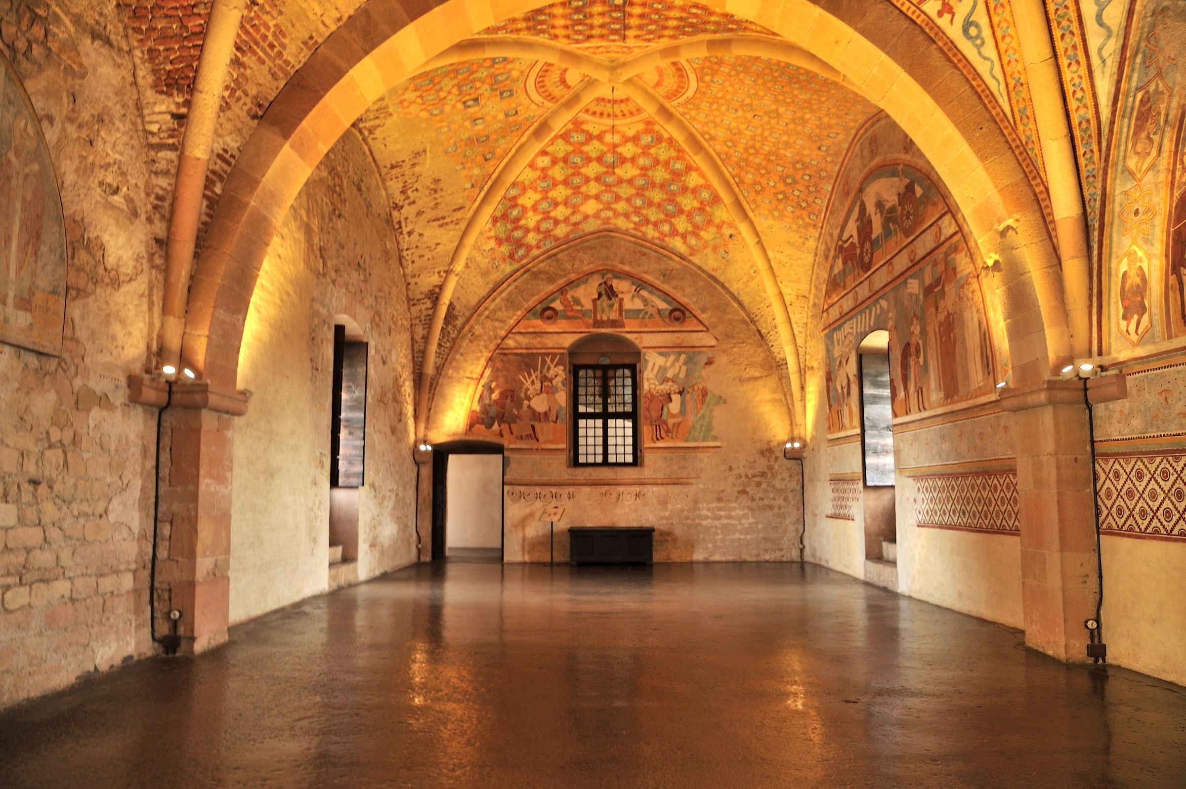 Hall of Justice in the Borromeo Rock of Angera
