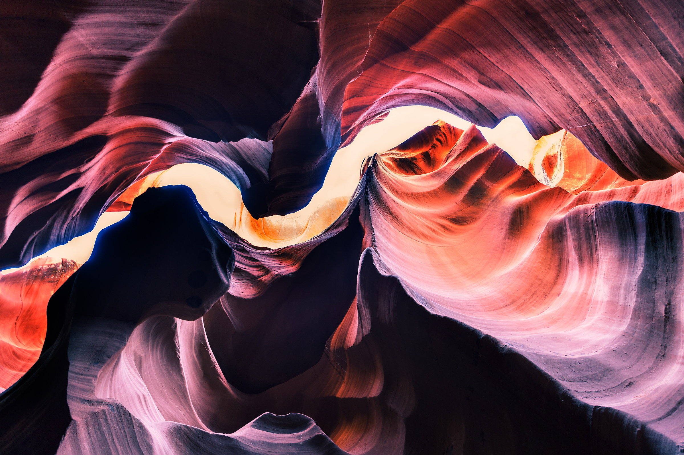 Lower Antelope Canyon - Shadows and Colors